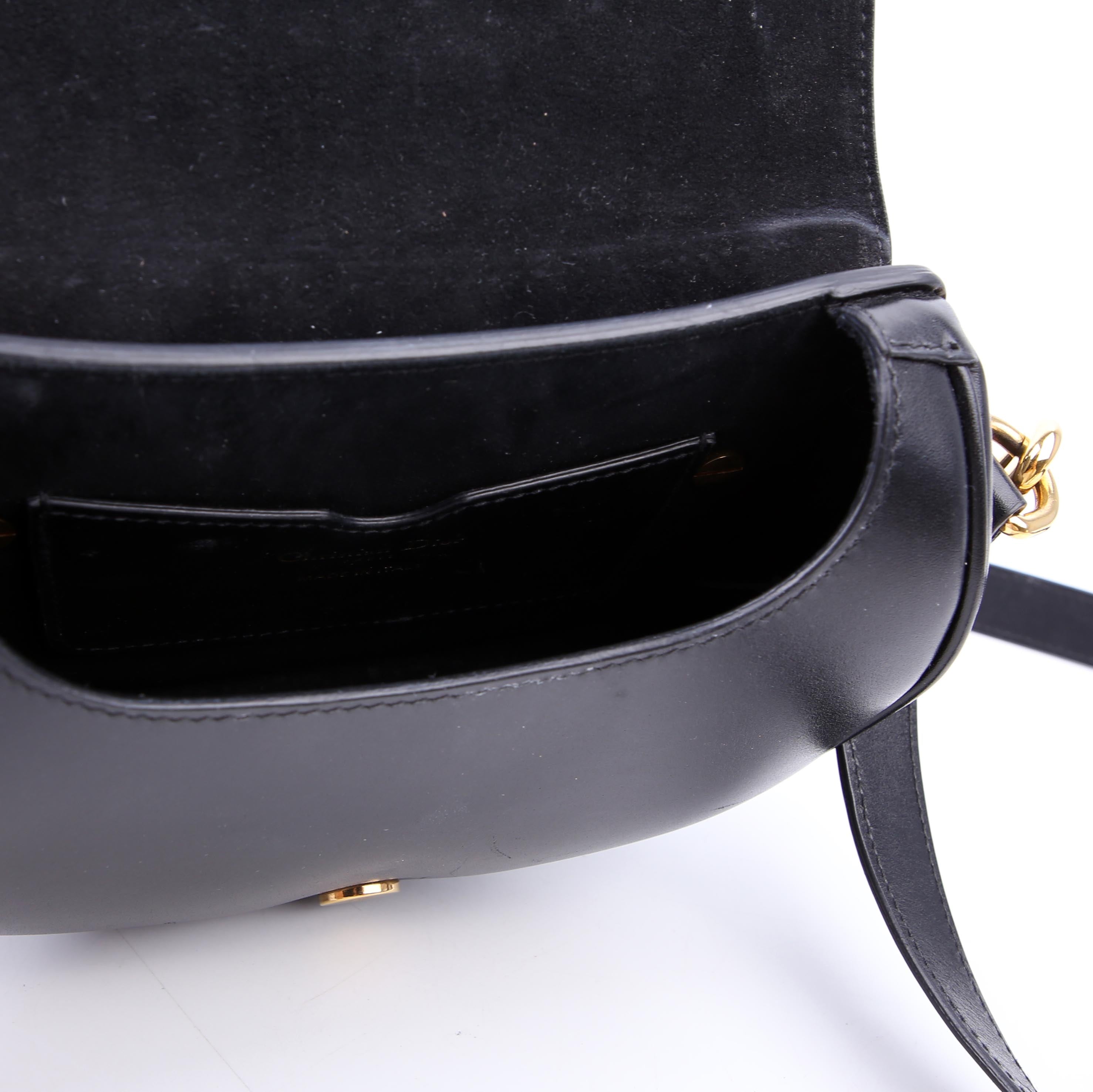 Dior Bobby Bag Small Grained Calfskin Black