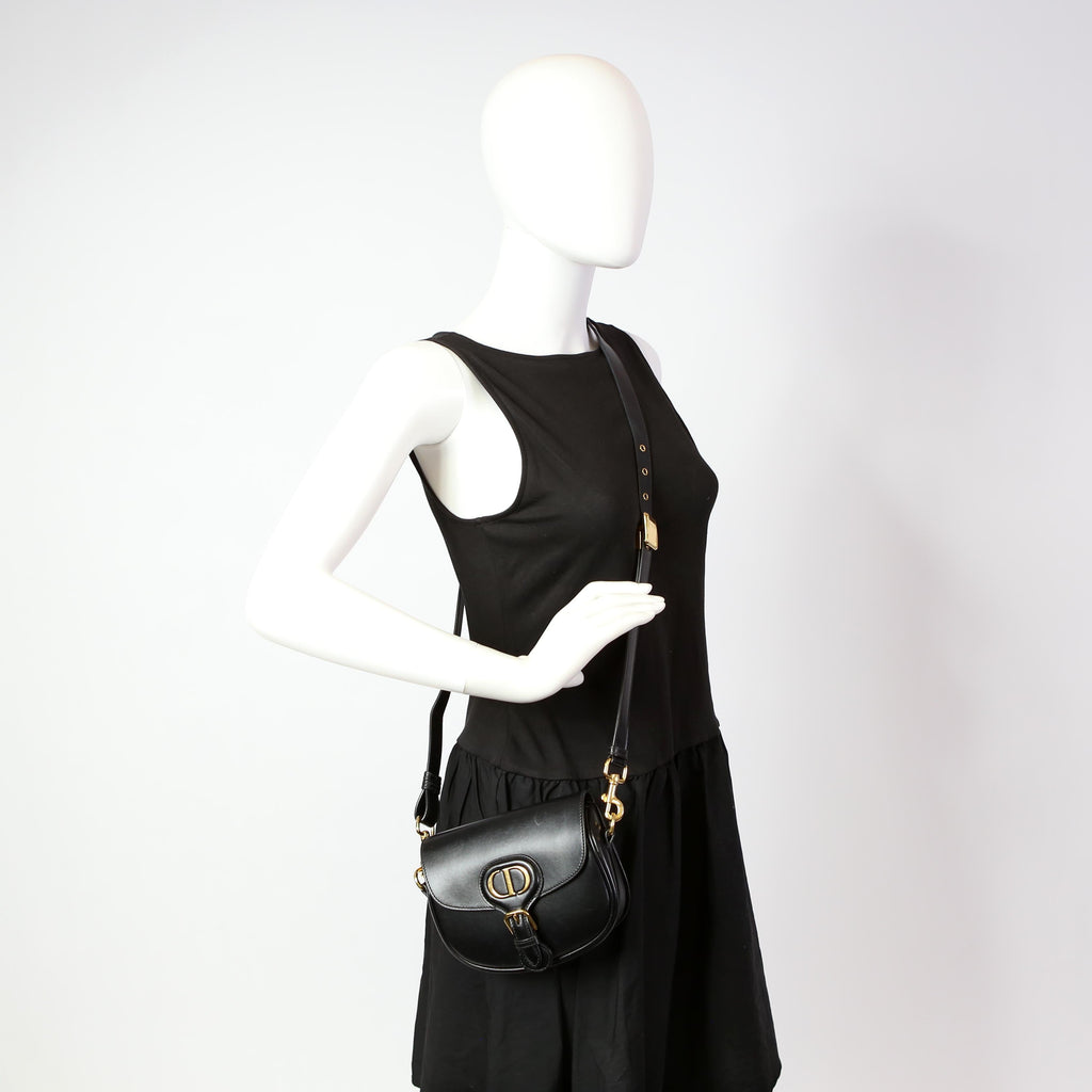 Dior Bobby Bag Small Grained Calfskin Black