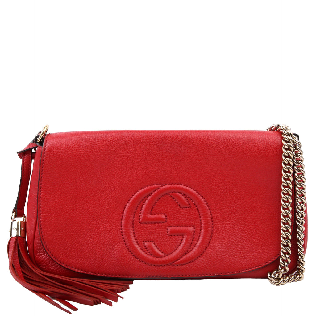 Gucci 336752 Soho Chain Crossbody Medium Red