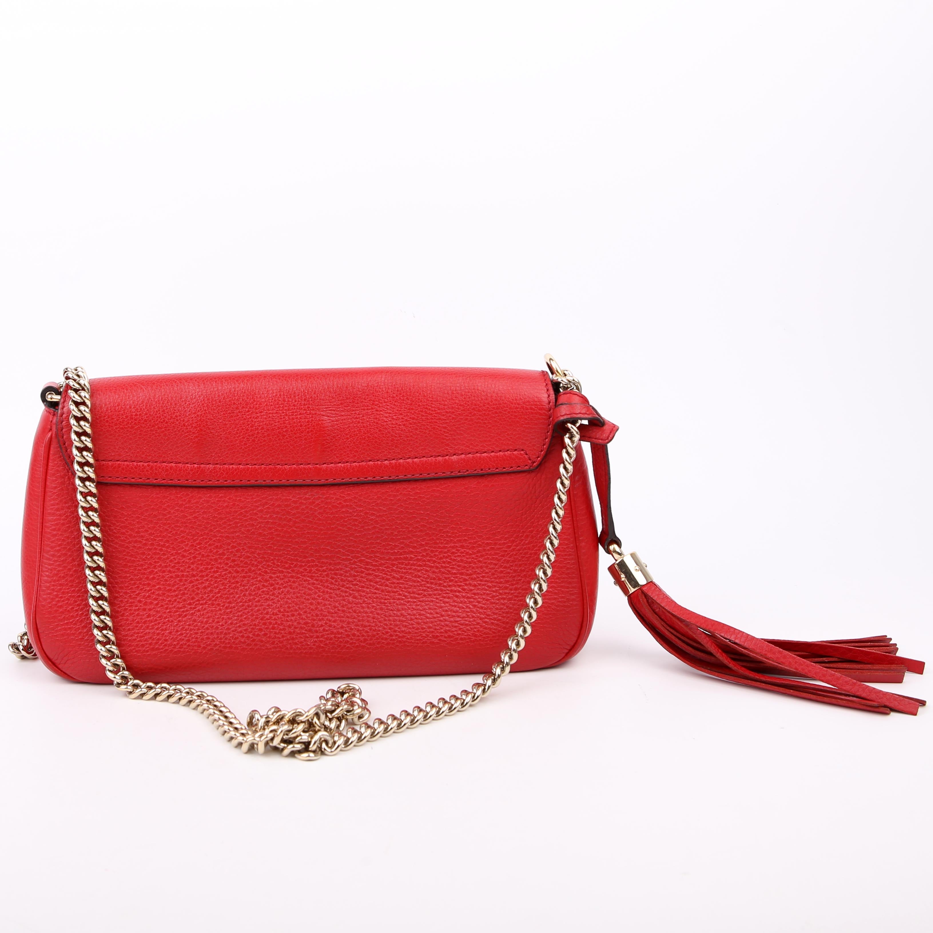 Gucci 336752 Soho Chain Crossbody Medium Red