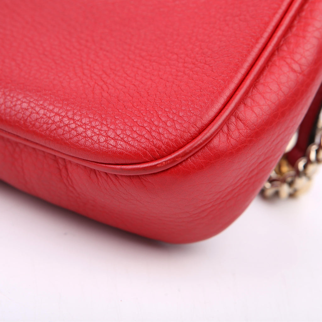 Gucci 336752 Soho Chain Crossbody Medium Red