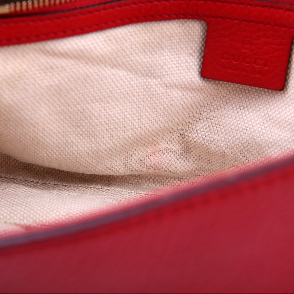 Gucci 336752 Soho Chain Crossbody Medium Red