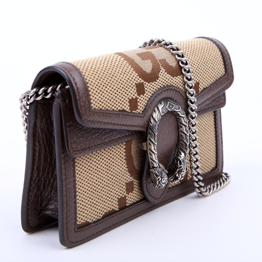 Gucci 476432 Dionysus Jumbo GG Super Mini Brown