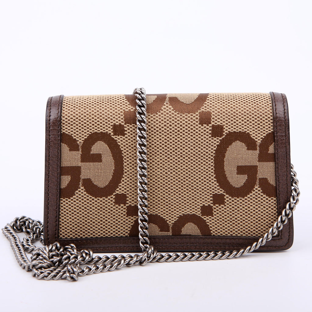 Gucci 476432 Dionysus Jumbo GG Super Mini Brown
