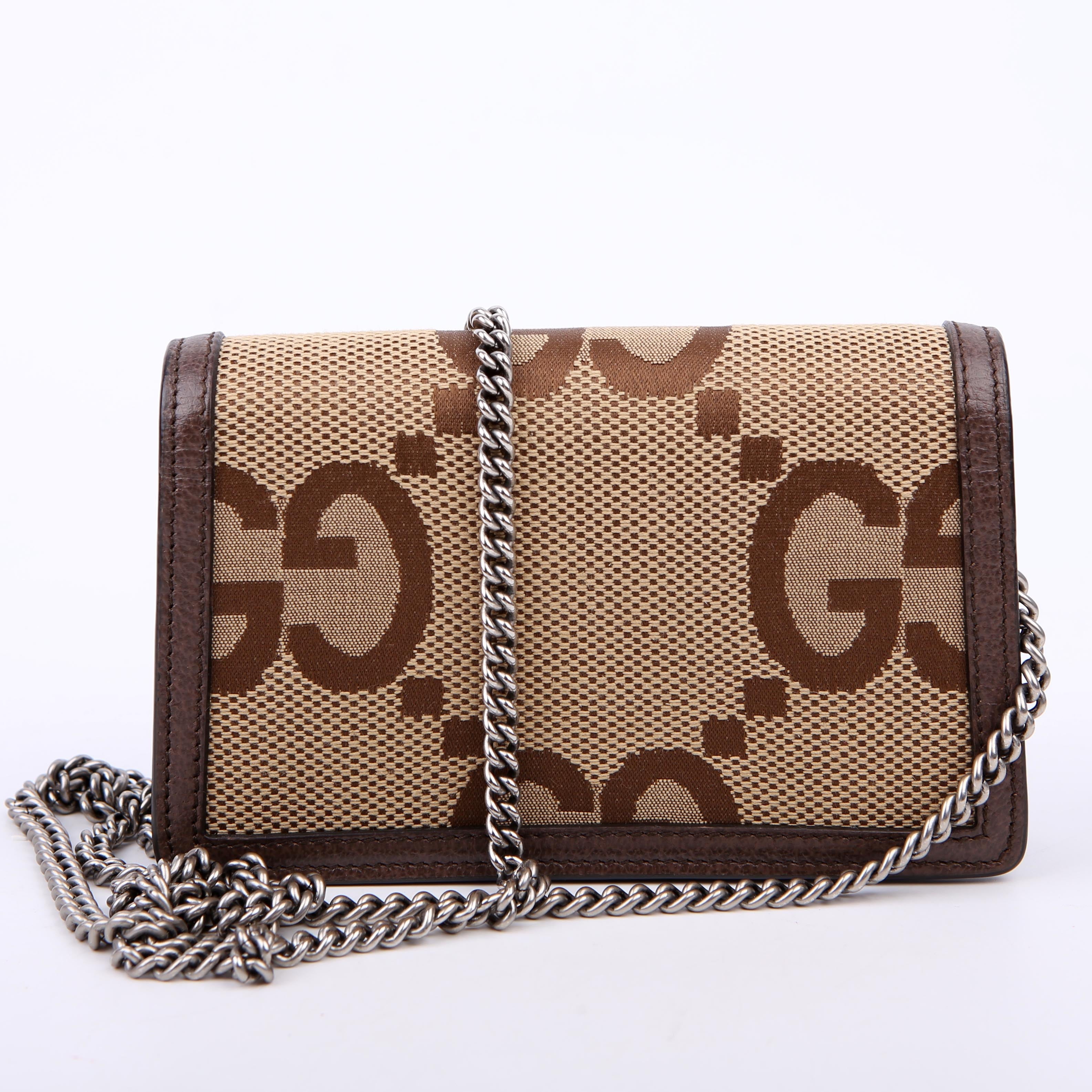 Gucci 476432 Dionysus Jumbo GG Super Mini Brown