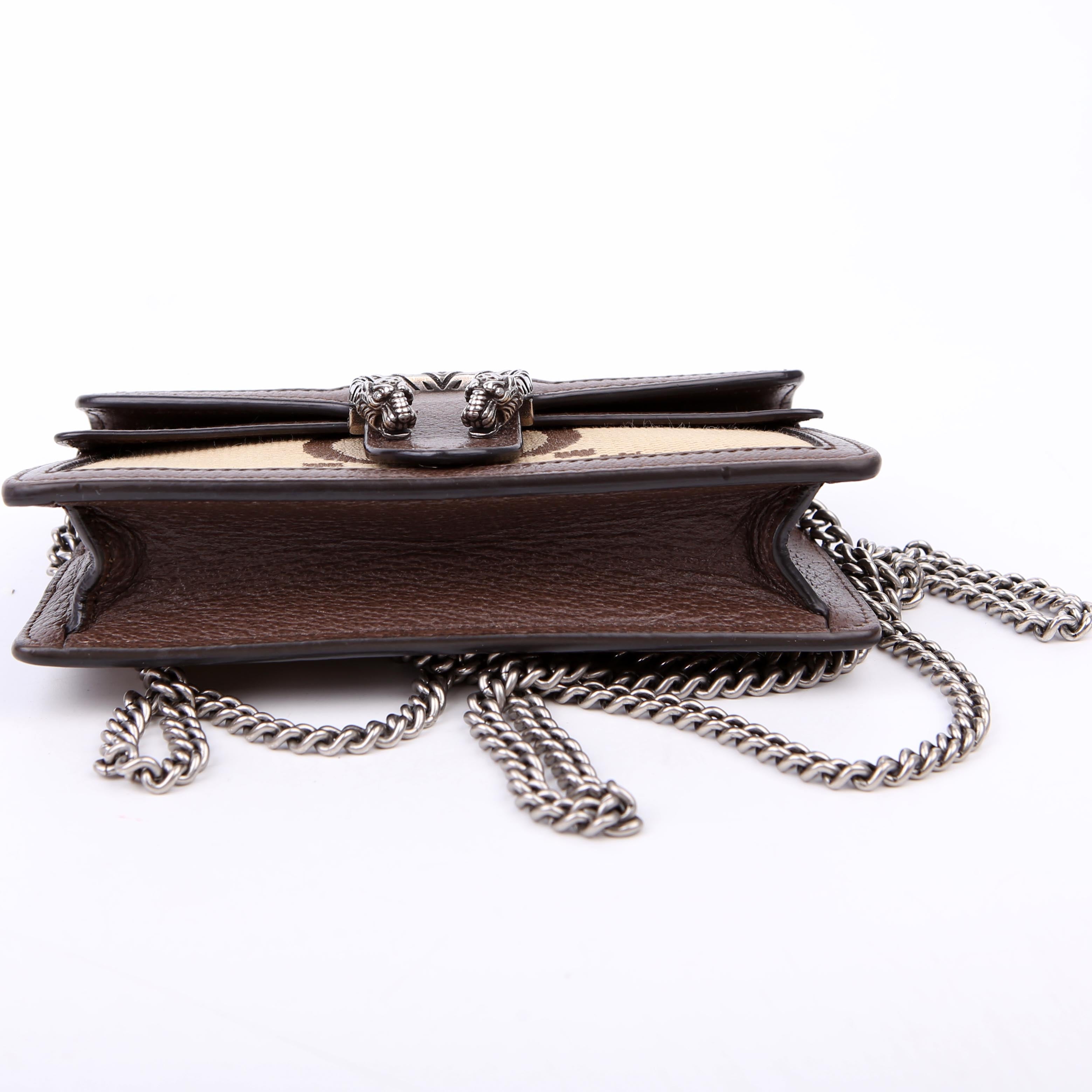 Gucci 476432 Dionysus Jumbo GG Super Mini Brown
