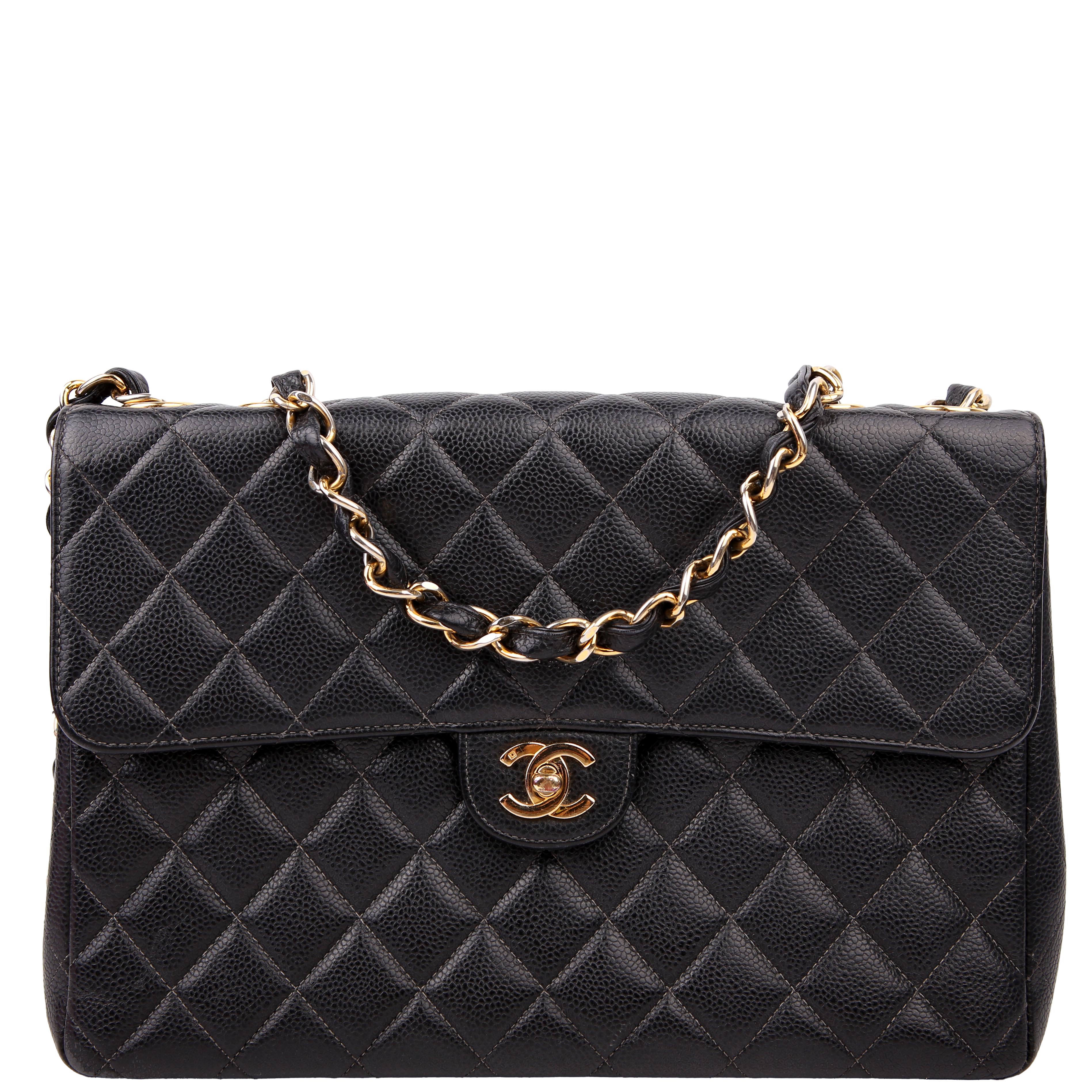 Classic Flap Jumbo Caviar 06-09M Black