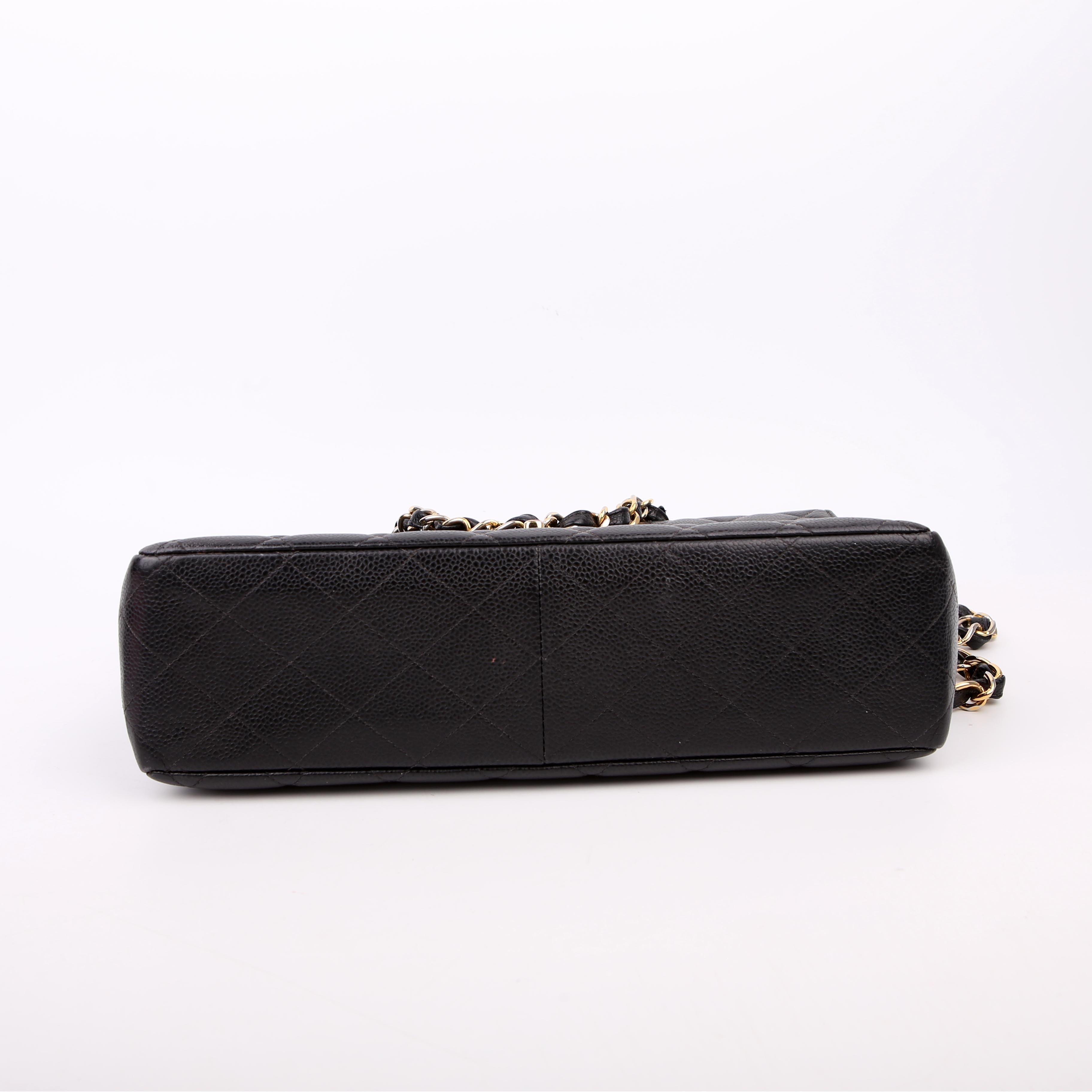 Classic Flap Jumbo Caviar 06-09M Black