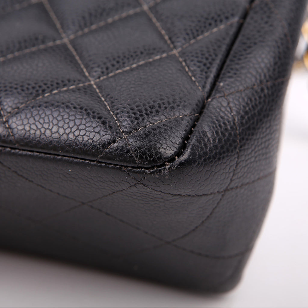 Classic Flap Jumbo Caviar 06-09M Black