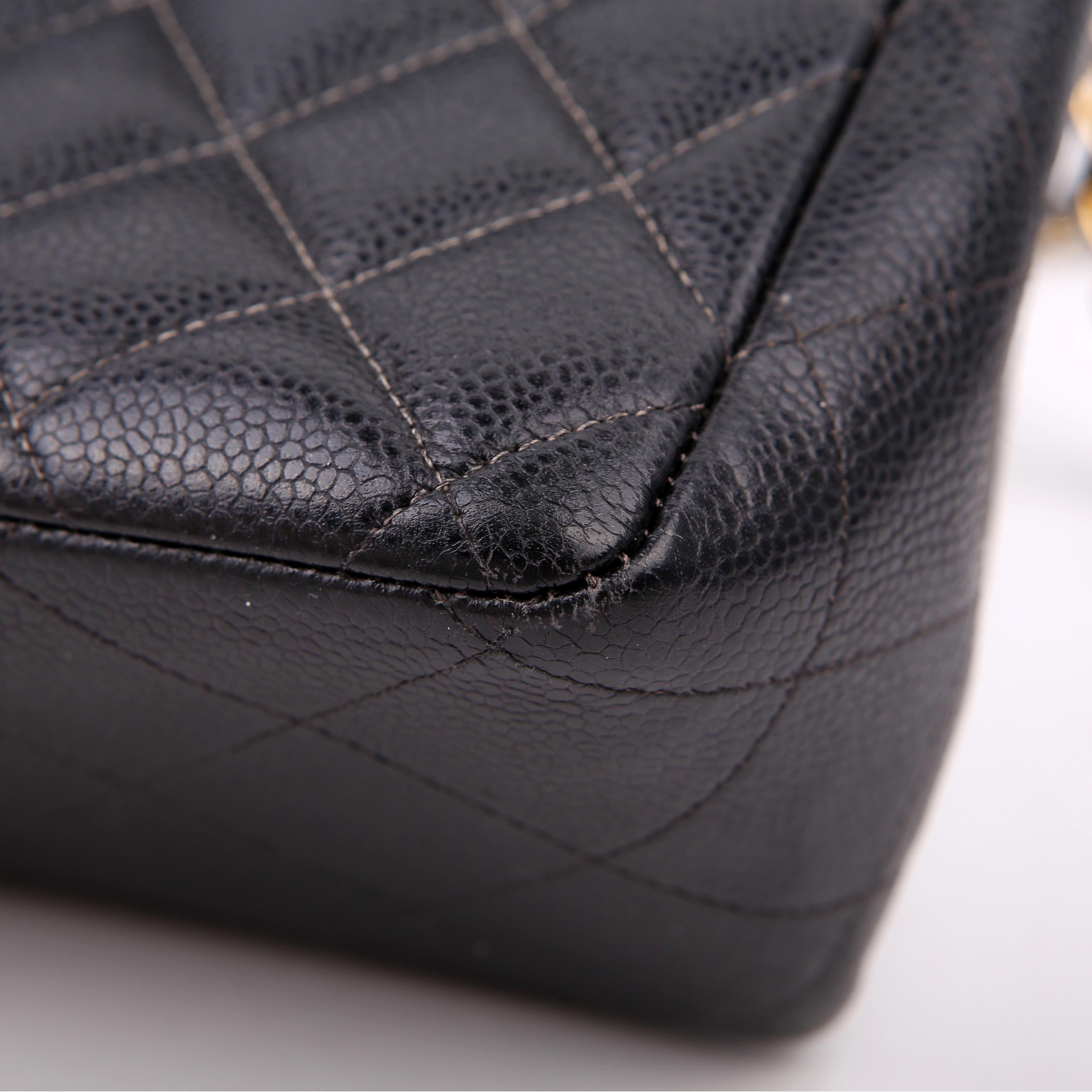 Classic Flap Jumbo Caviar 06-09M Black