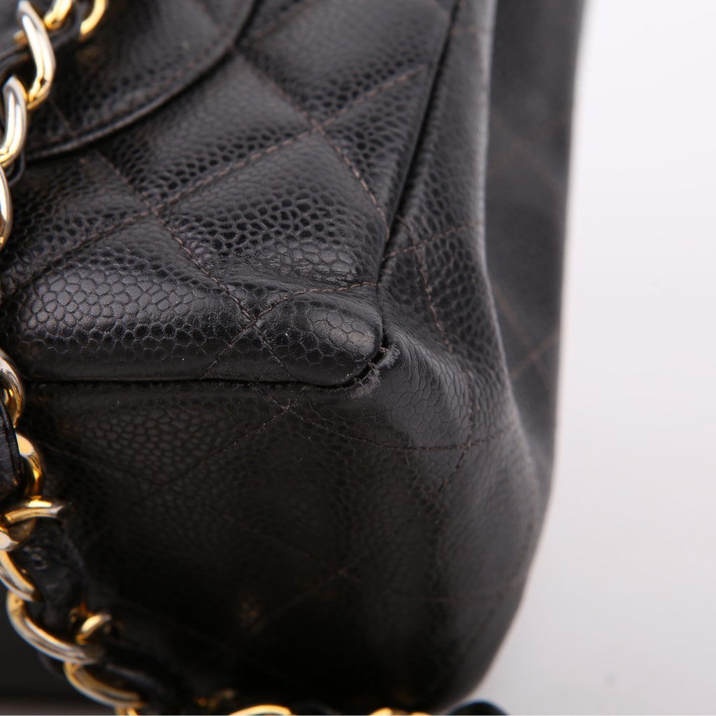 Classic Flap Jumbo Caviar 06-09M Black