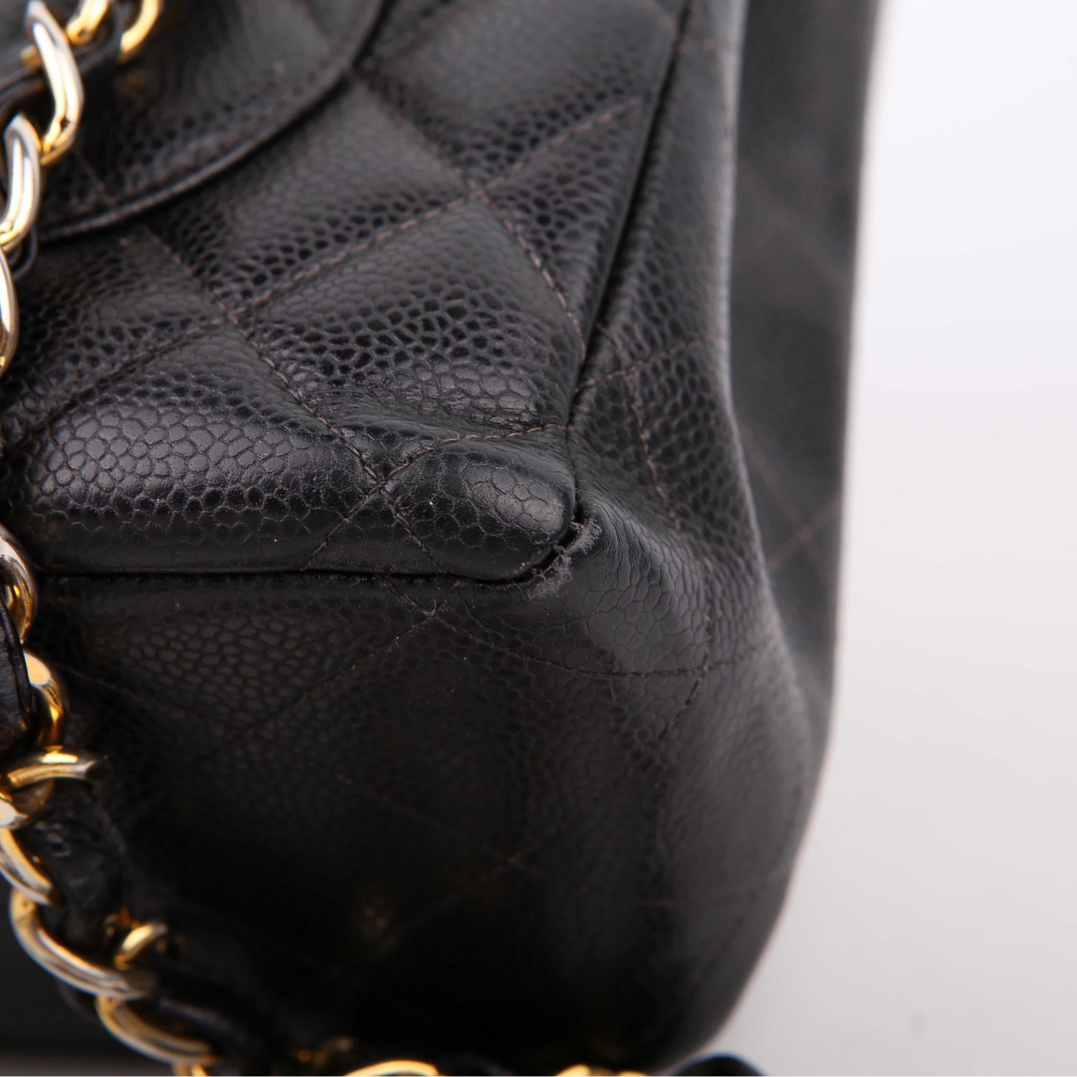 Classic Flap Jumbo Caviar 06-09M Black