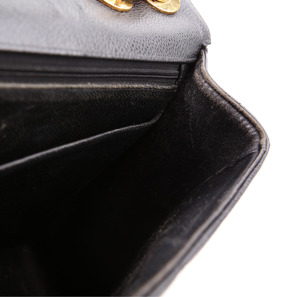 Classic Flap Jumbo Caviar 06-09M Black