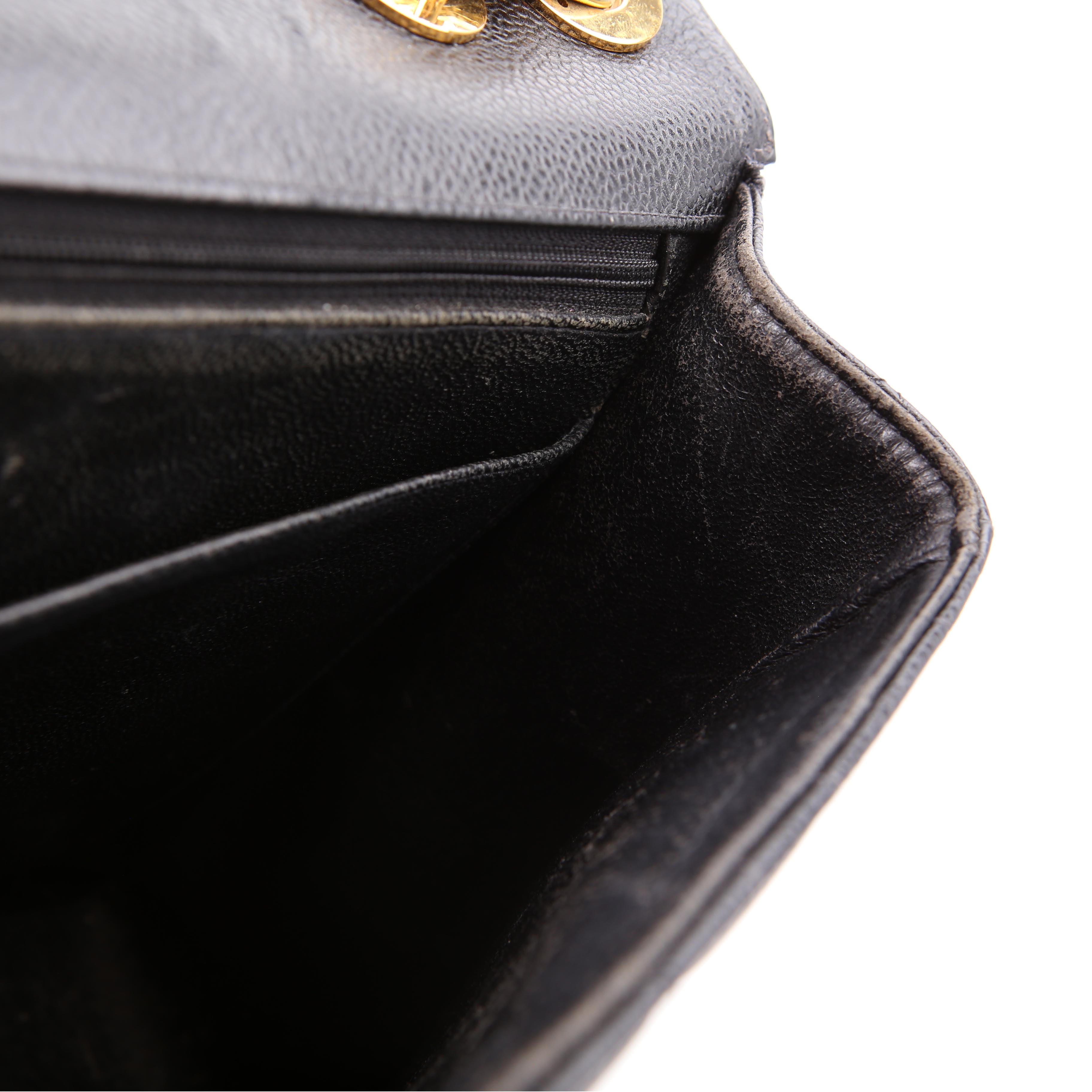 Classic Flap Jumbo Caviar 06-09M Black