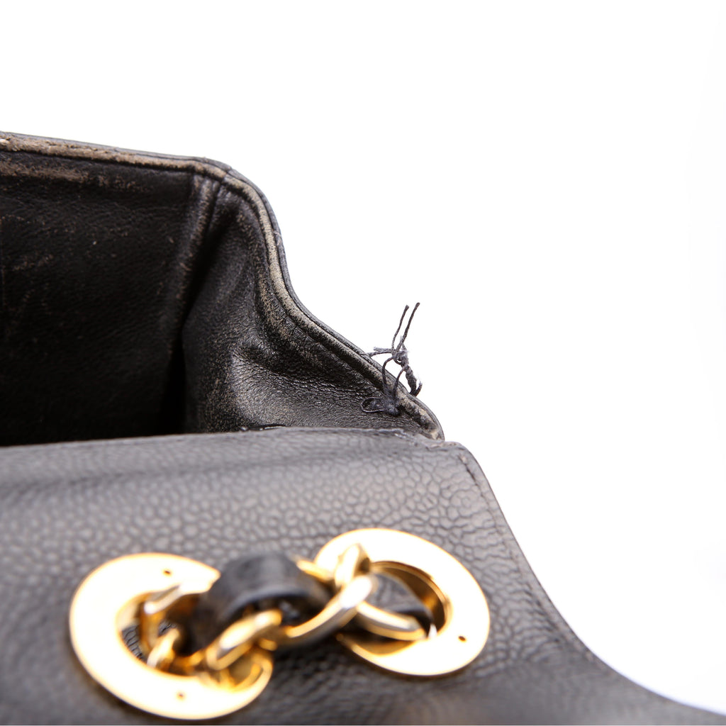 Classic Flap Jumbo Caviar 06-09M Black