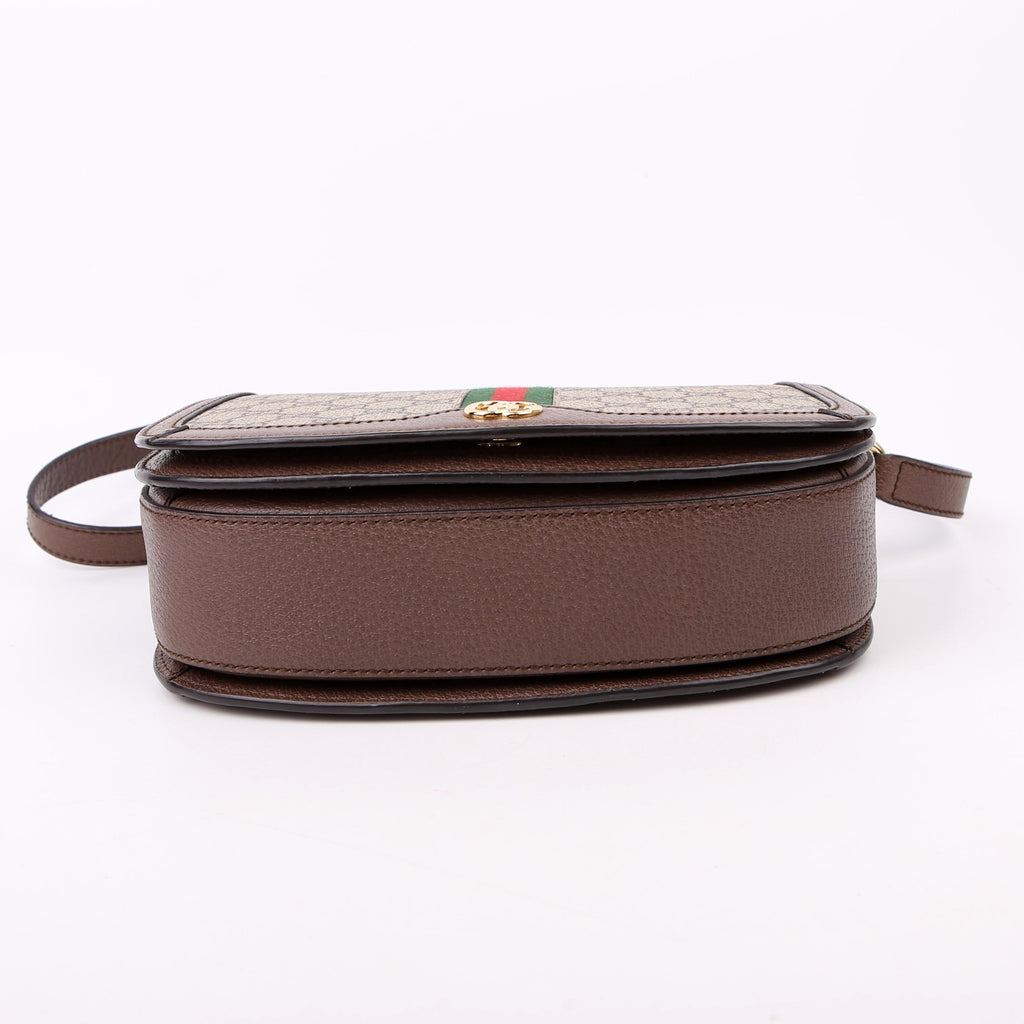 Gucci 601044 Ophidia GG Supreme Small Shoulder Brown