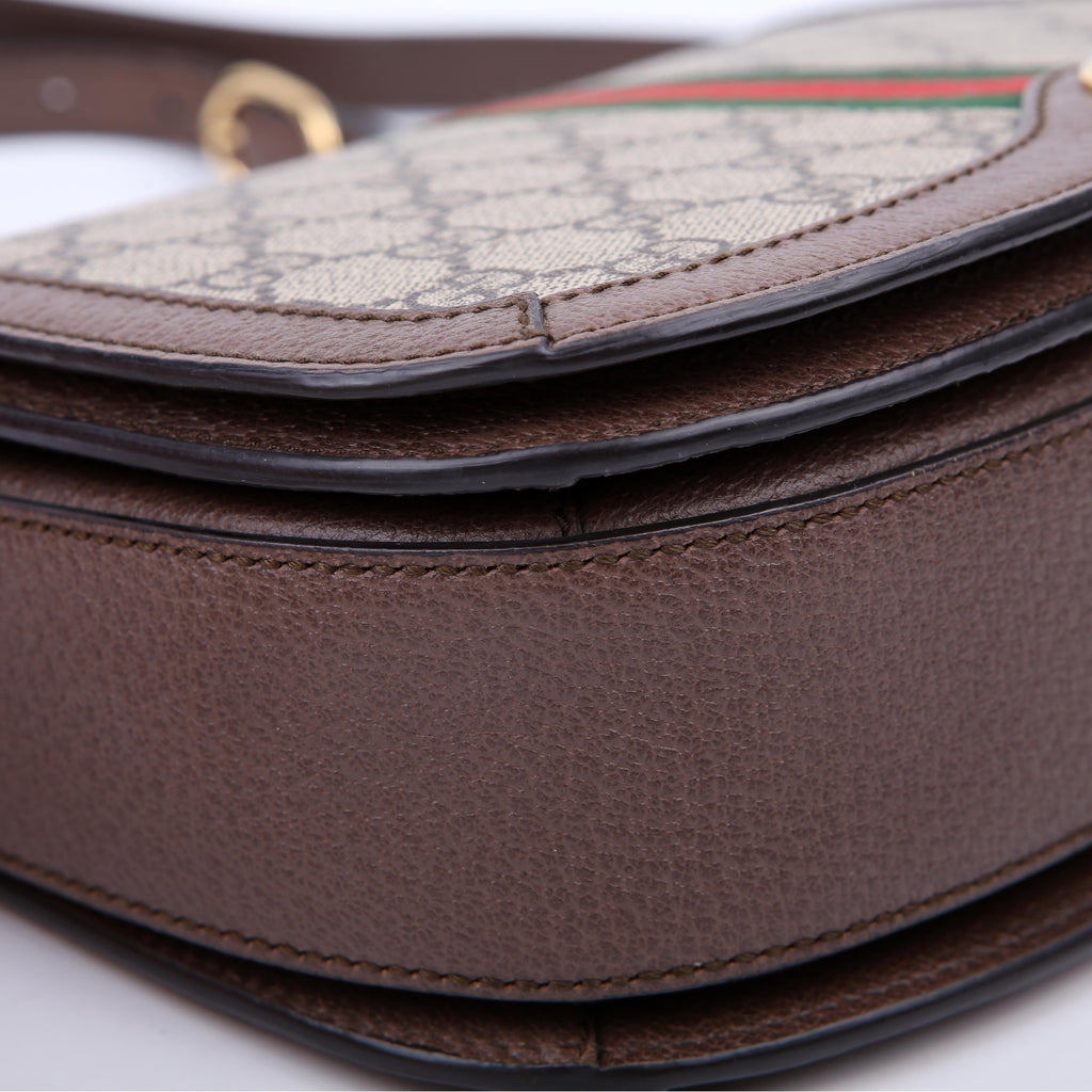 Gucci 601044 Ophidia GG Supreme Small Shoulder Brown