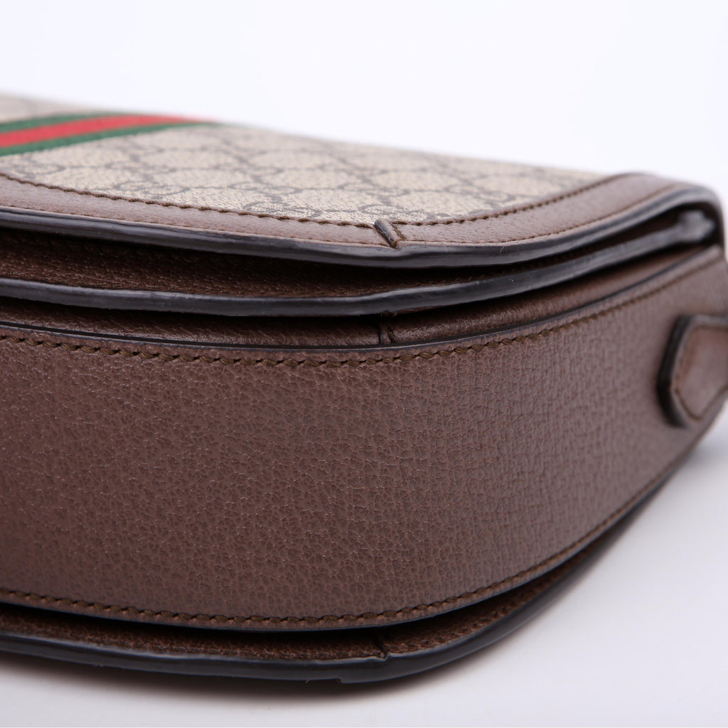 Gucci 601044 Ophidia GG Supreme Small Shoulder Brown