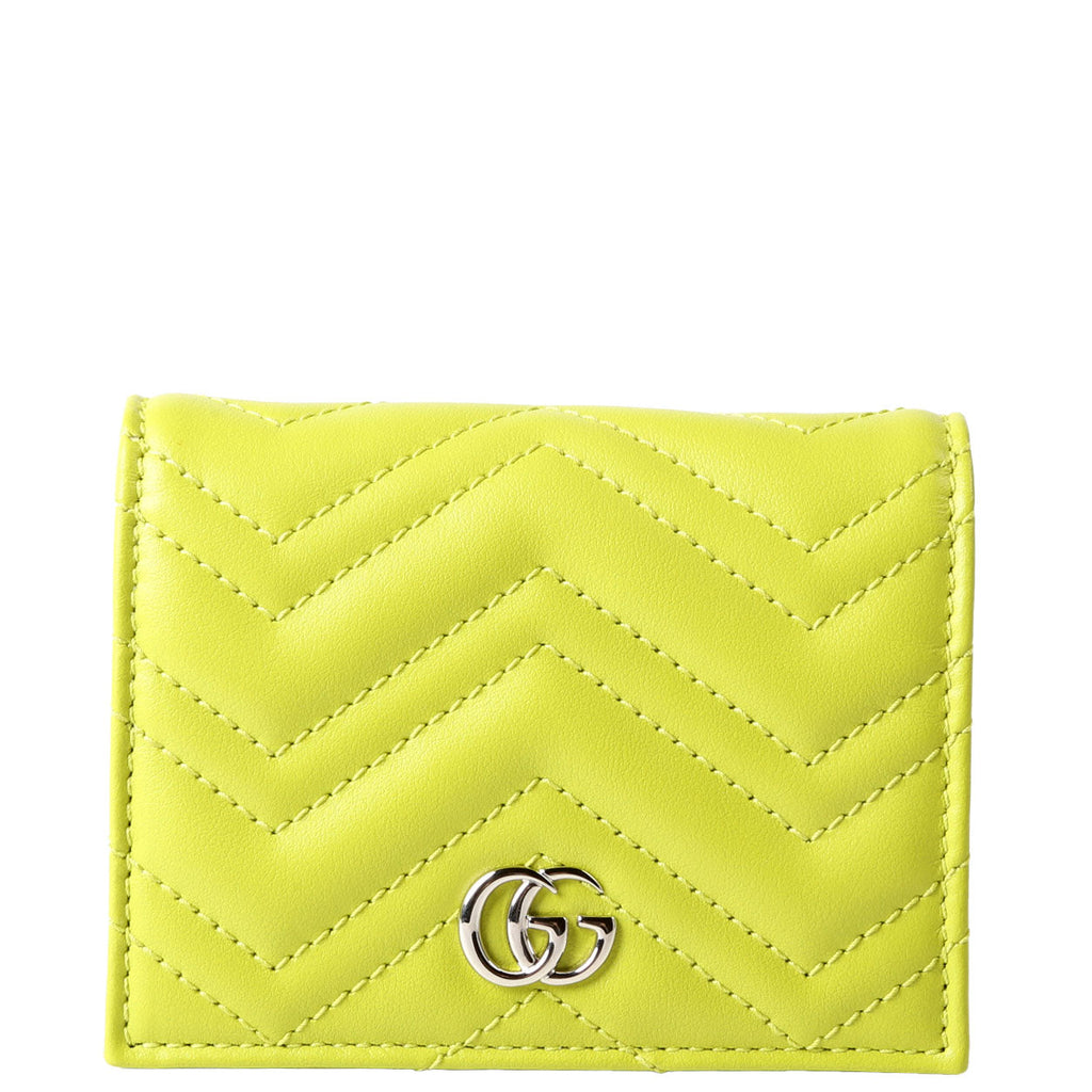 Gucci 466492 GG Marmont Card Case Green
