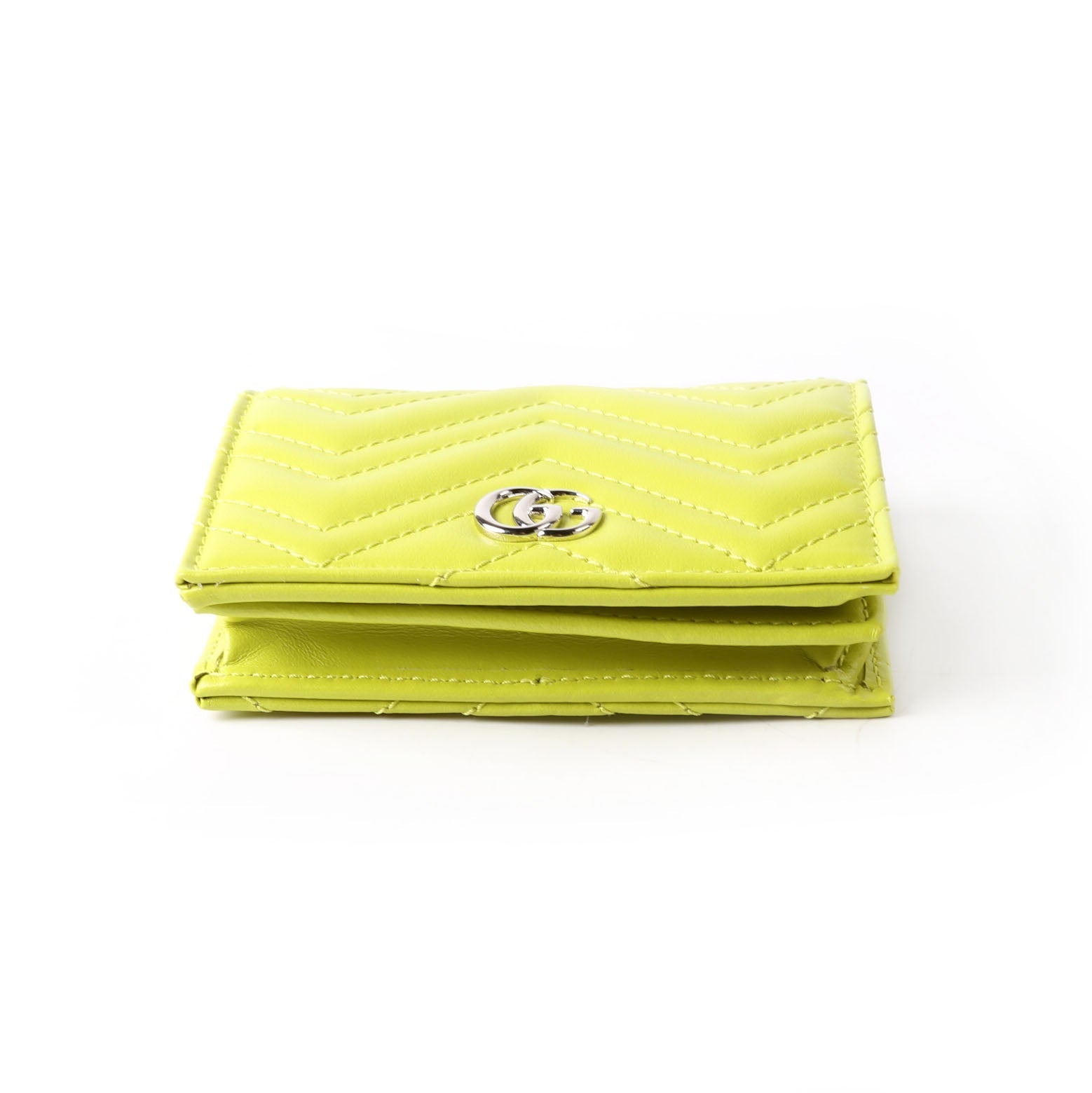 Gucci 466492 GG Marmont Card Case Green