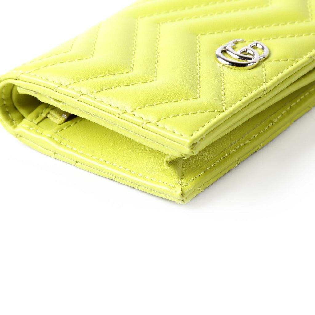Gucci 466492 GG Marmont Card Case Green