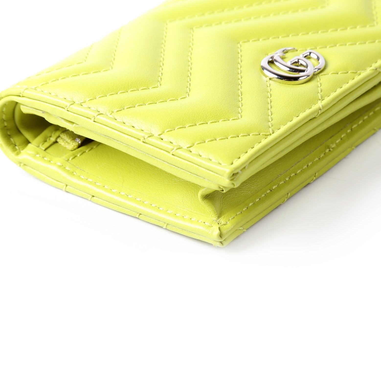 Gucci 466492 GG Marmont Card Case Green