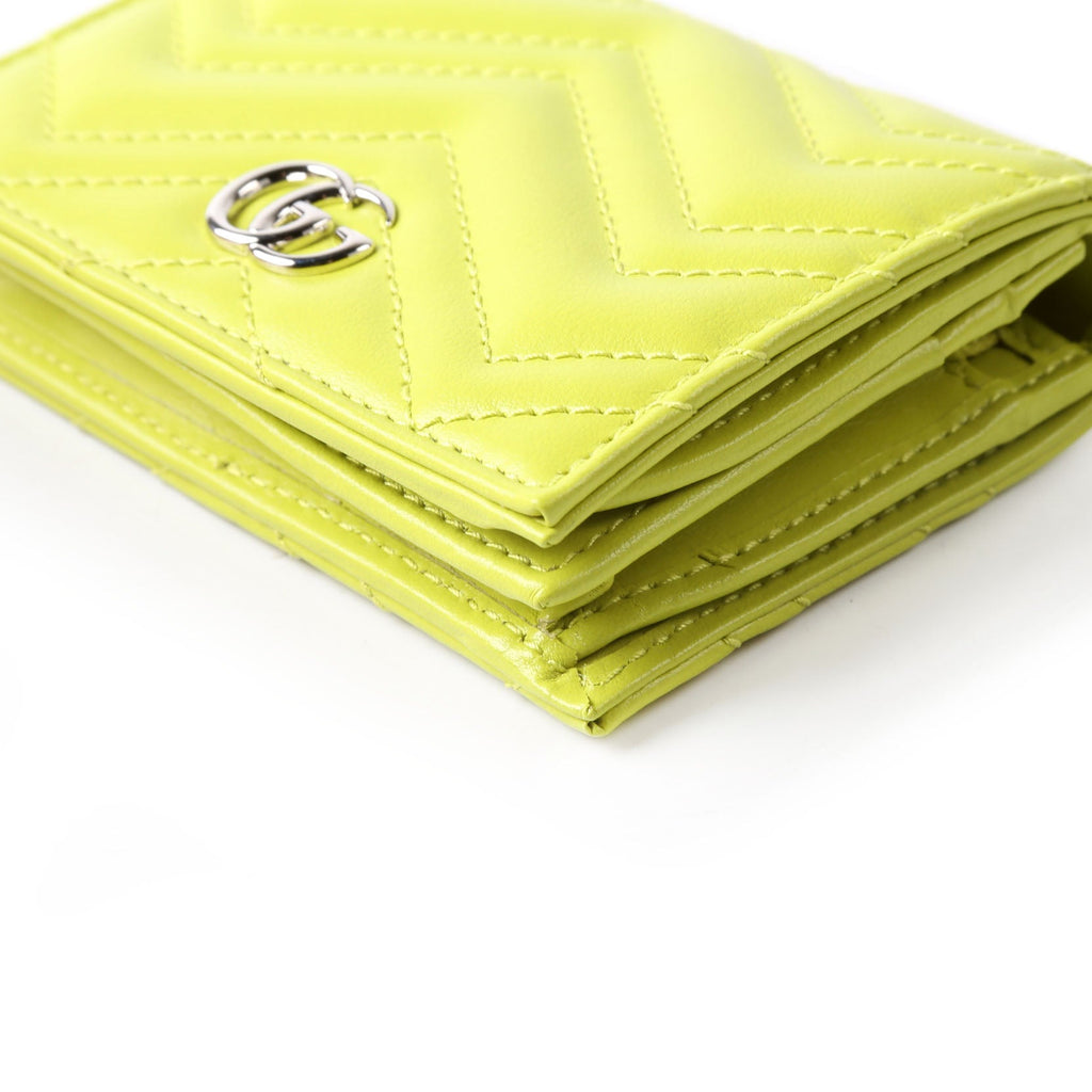 Gucci 466492 GG Marmont Card Case Green