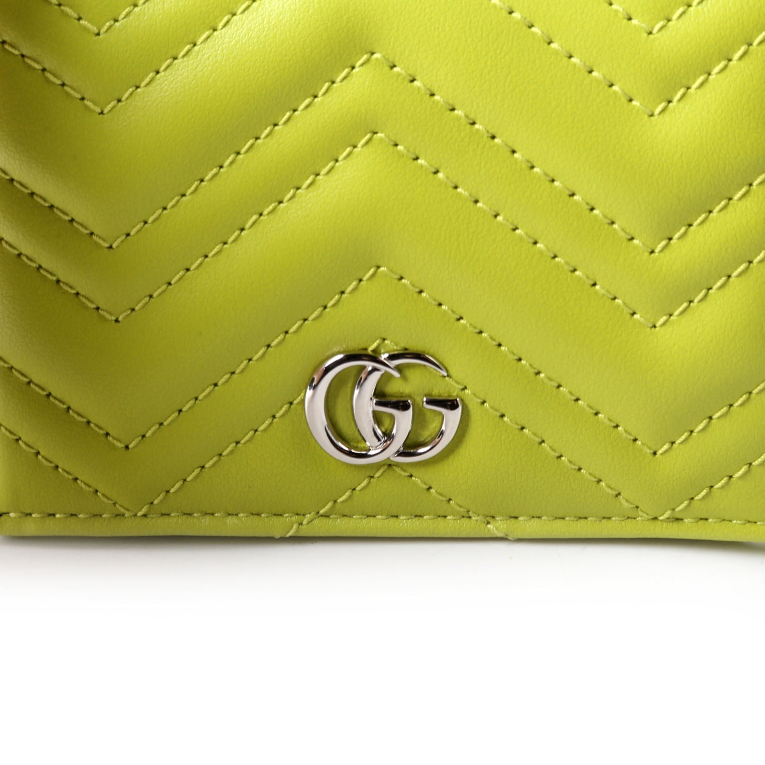 Gucci 466492 GG Marmont Card Case Green