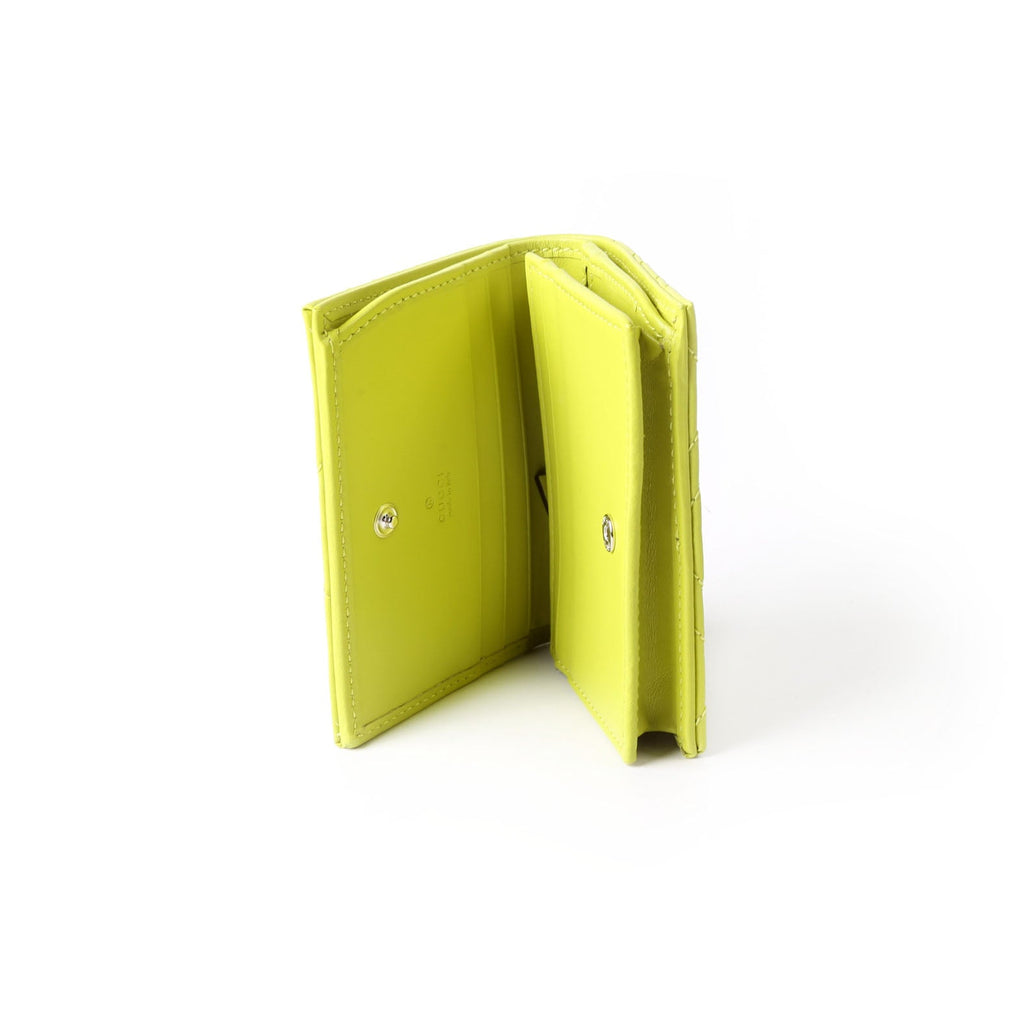 Gucci 466492 GG Marmont Card Case Green