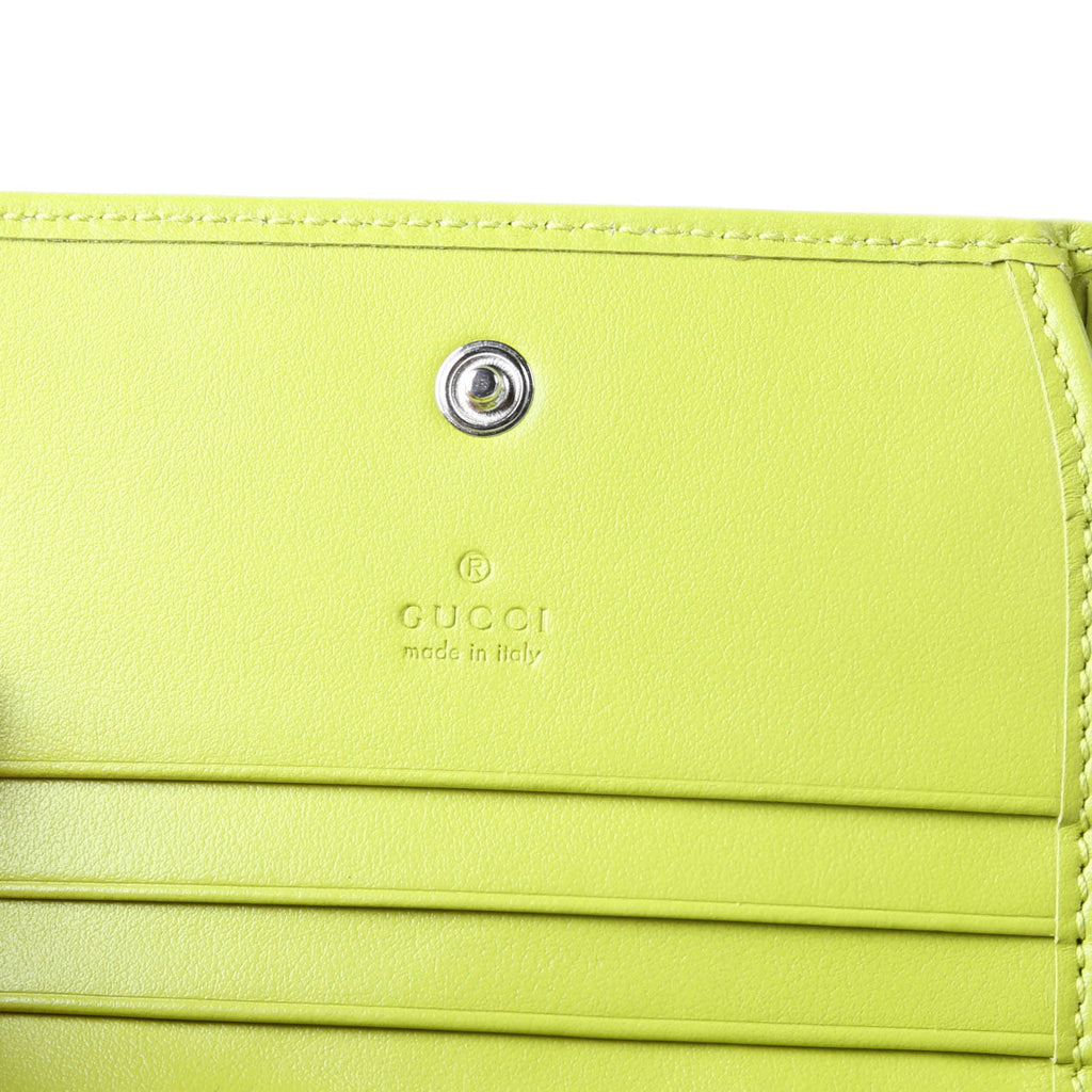 Gucci 466492 GG Marmont Card Case Green