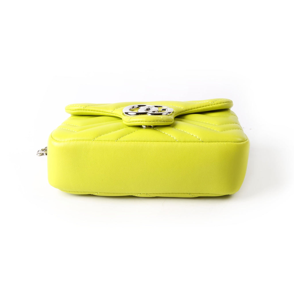 Gucci 841290 Marmont Mini Shoulder Leather Green