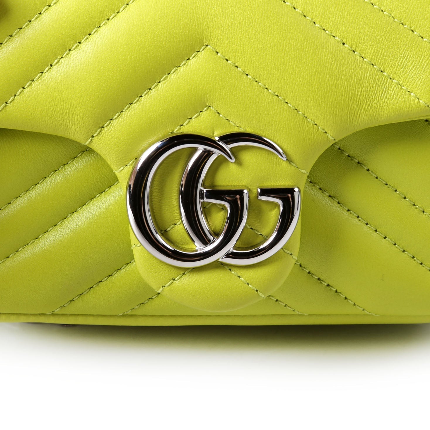 Gucci 841290 Marmont Mini Shoulder Leather Green