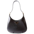 Prada Cleo Box Calfskin Shoulder Bag Black