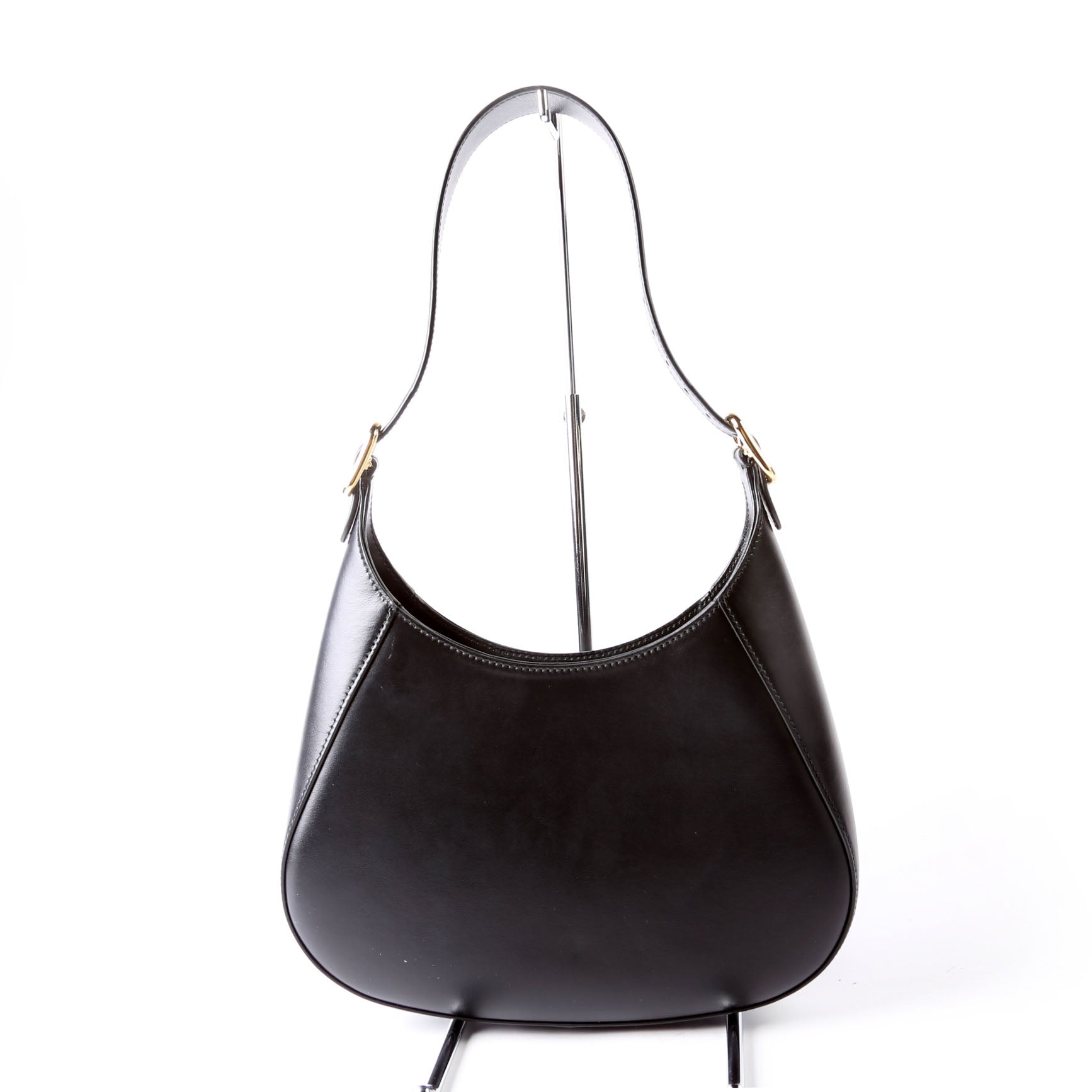 Prada Cleo Box Calfskin Shoulder Bag Black