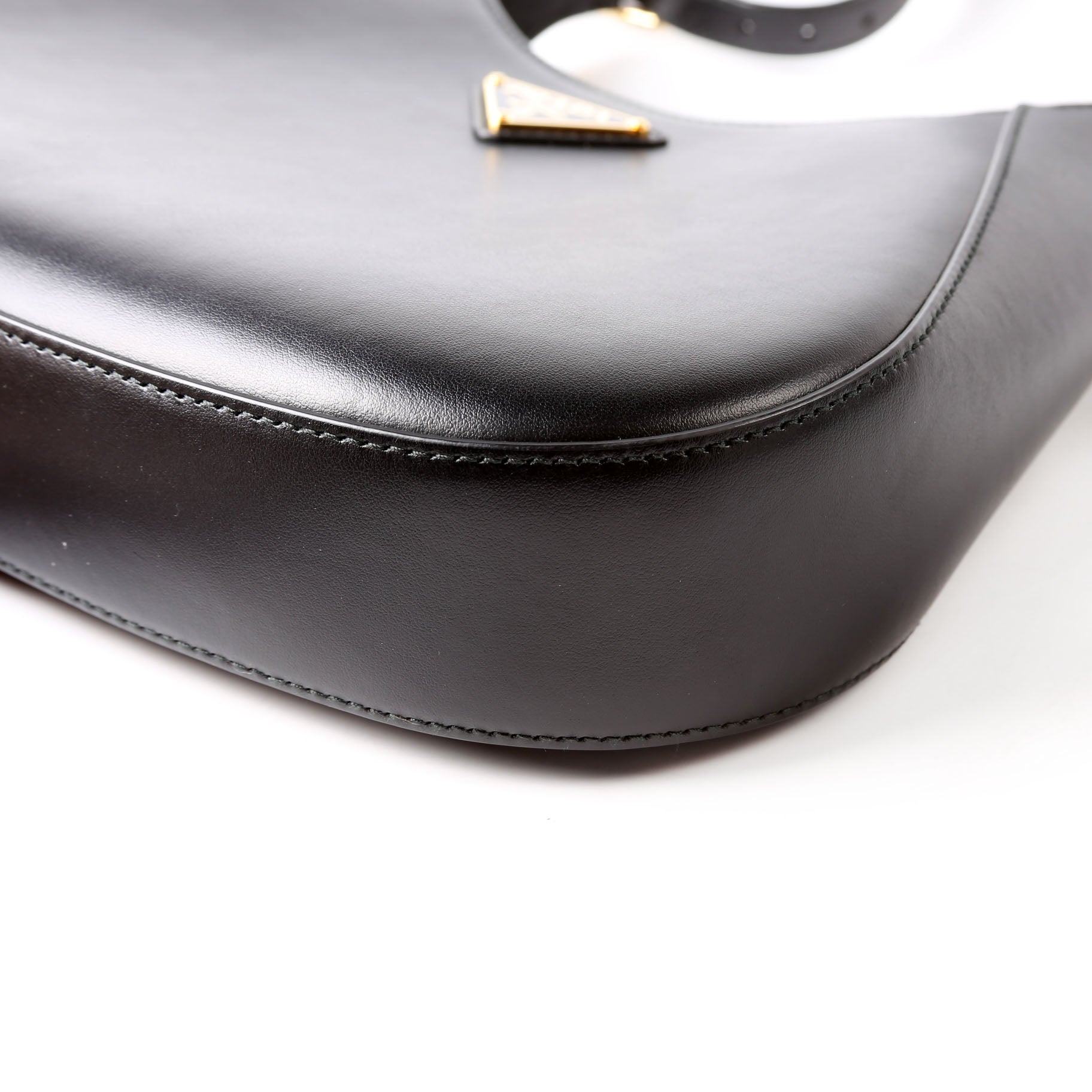 Prada Cleo Box Calfskin Shoulder Bag Black