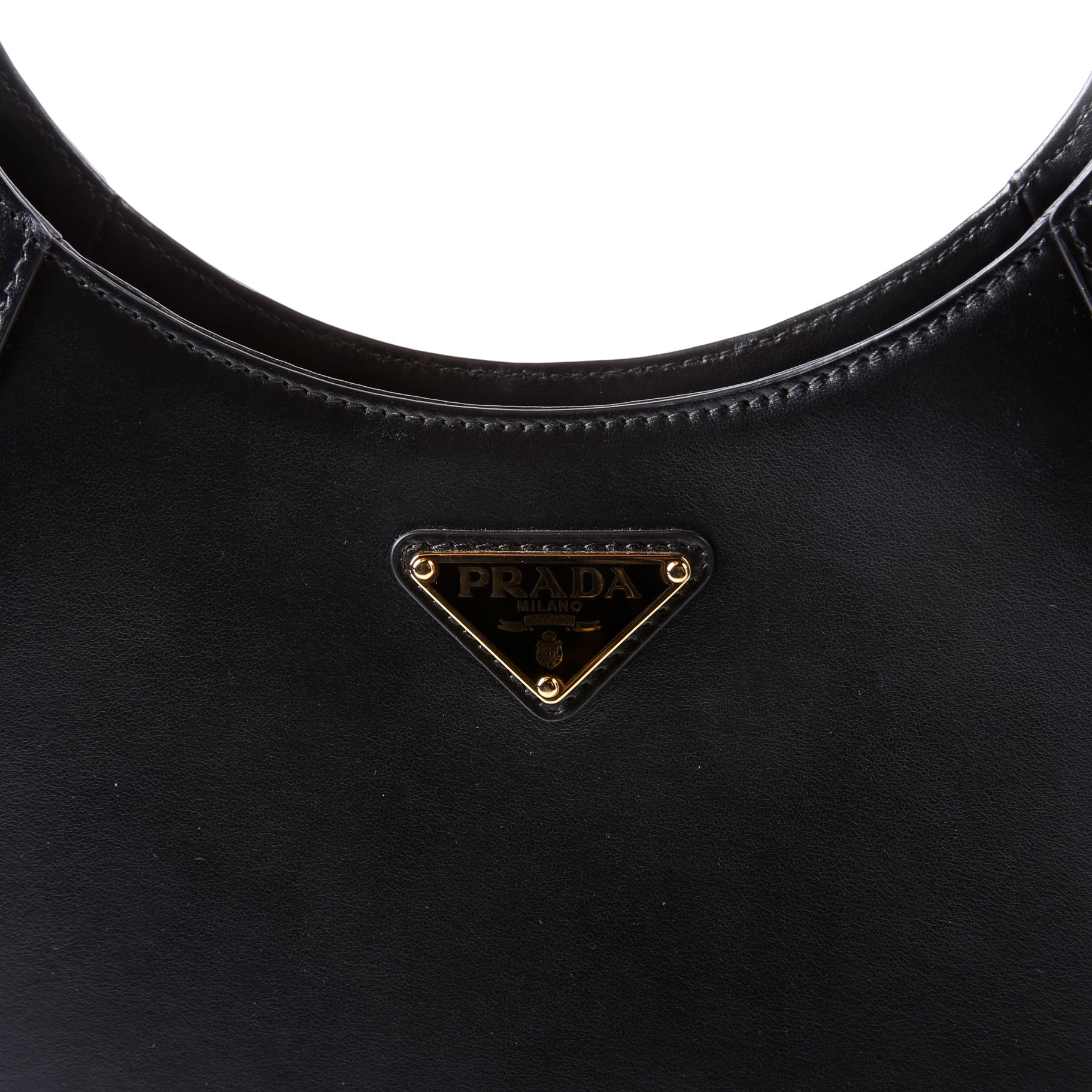 Prada Cleo Box Calfskin Shoulder Bag Black