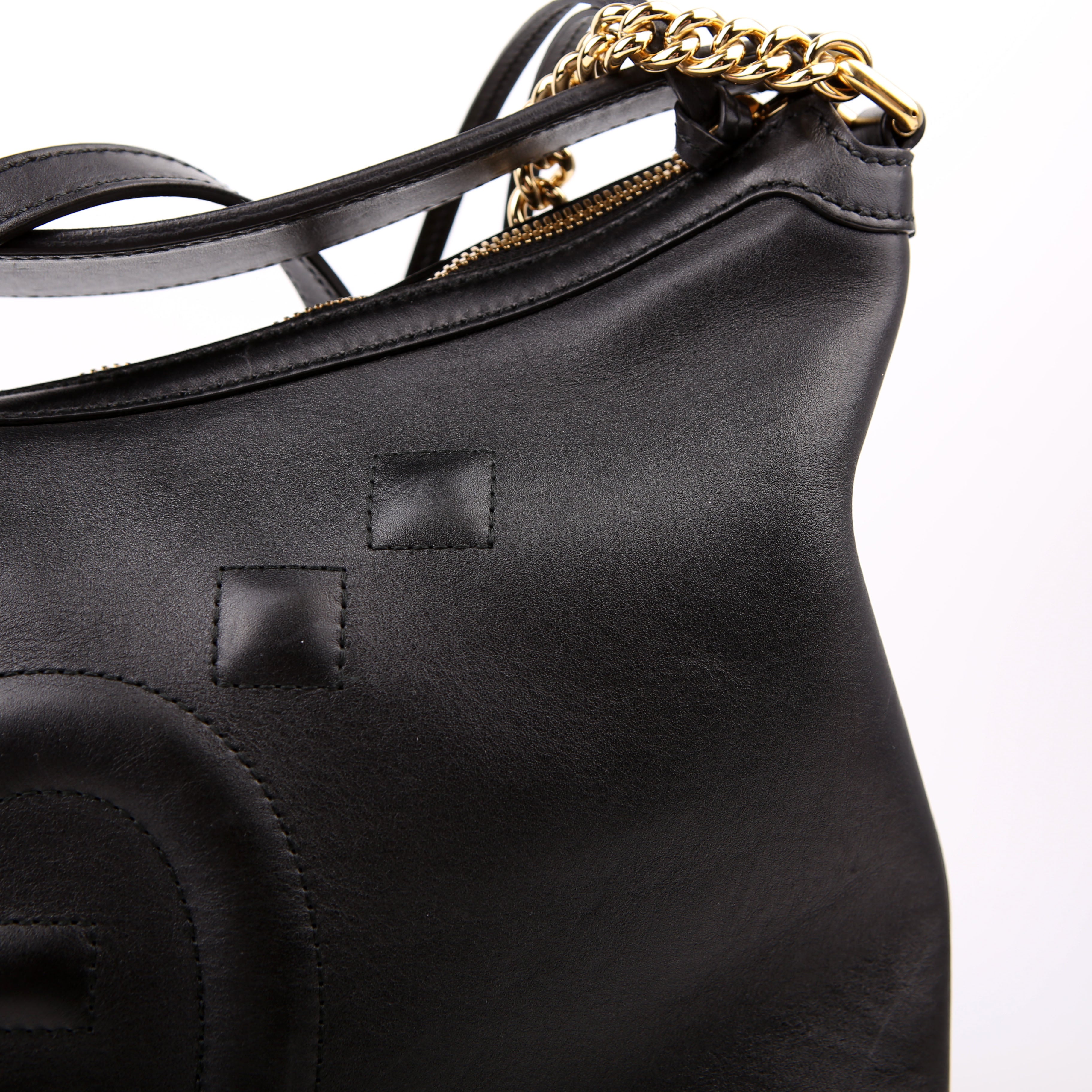 Gucci 474988 GG Embossed Apollo Hobo Large Black