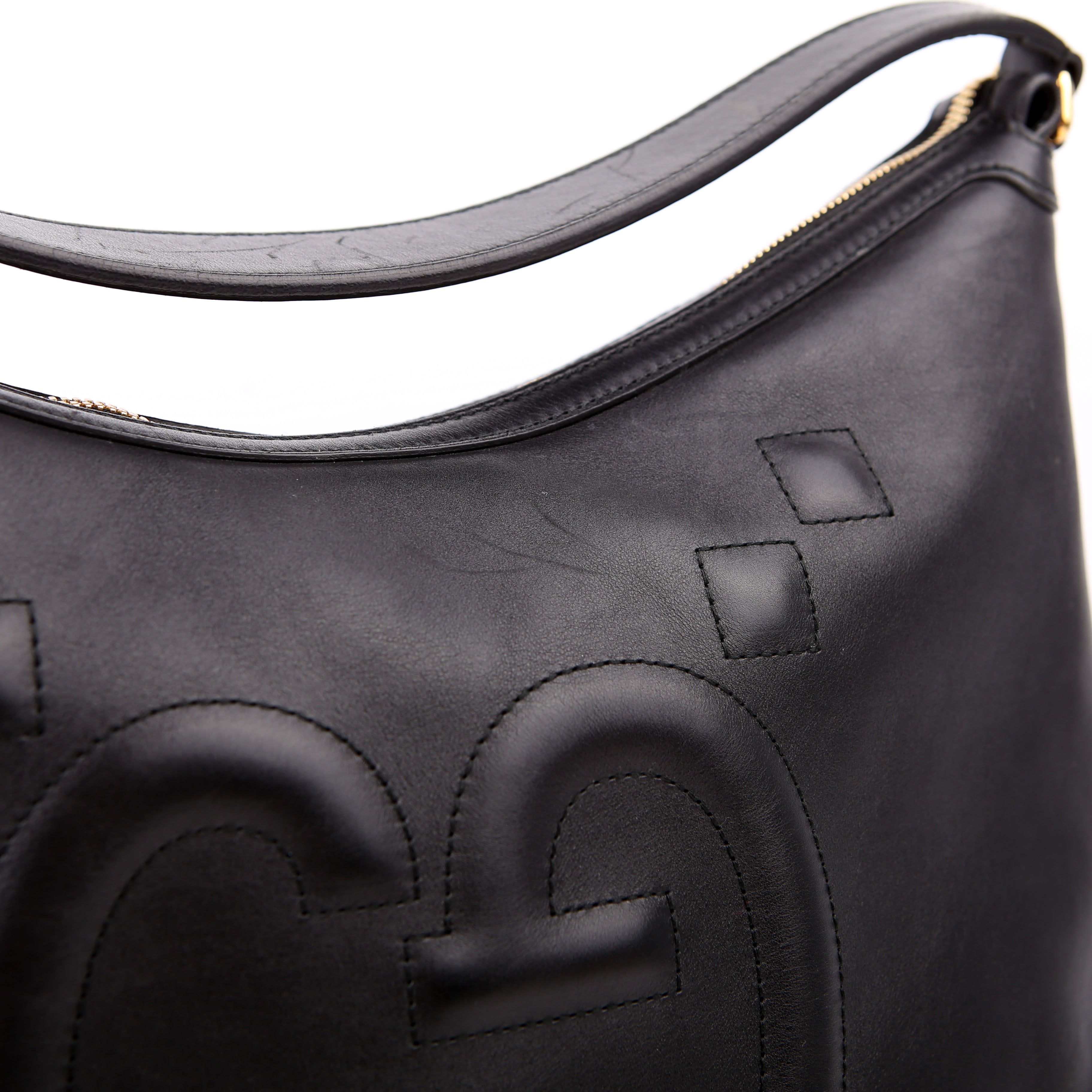 Gucci 474988 GG Embossed Apollo Hobo Large Black
