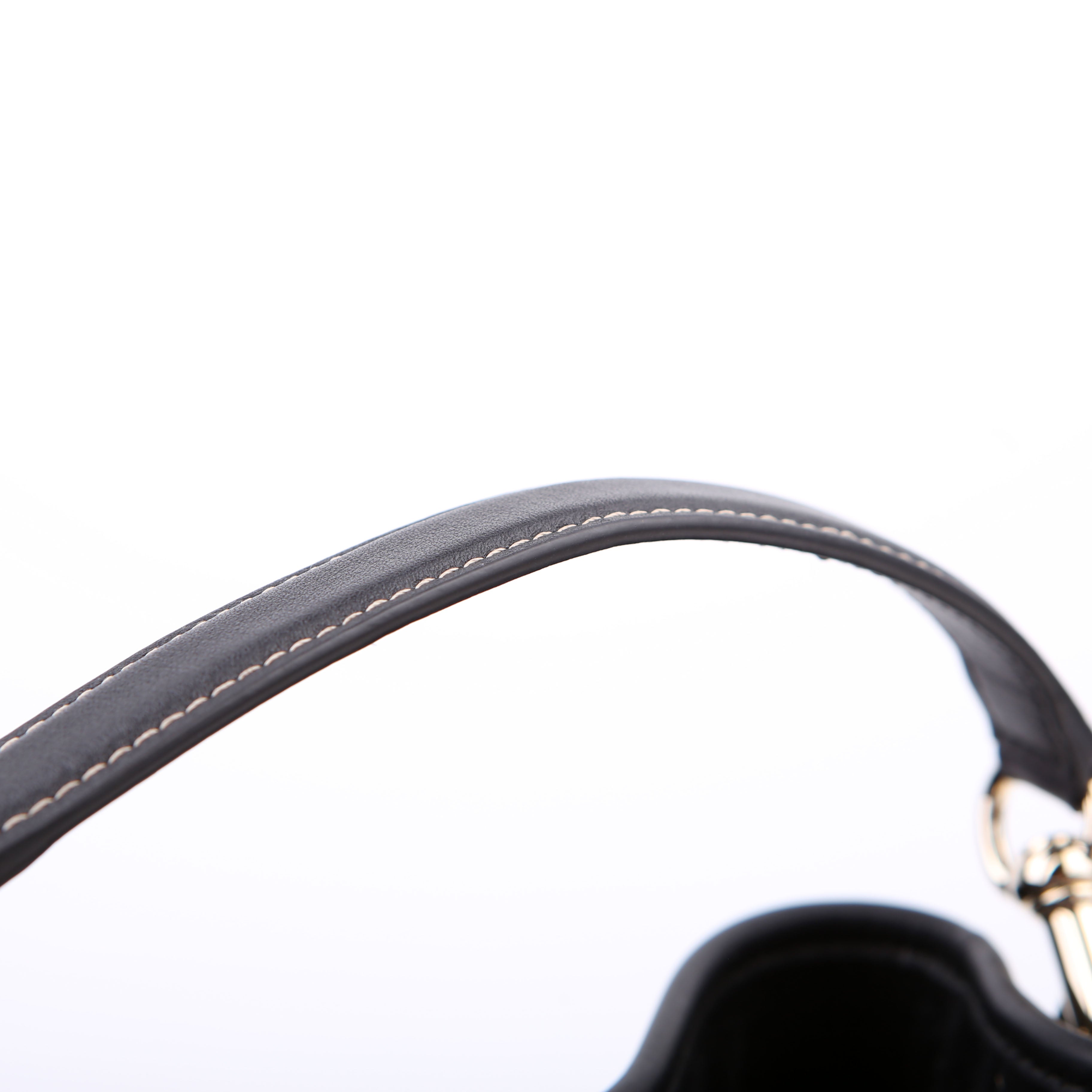 Gucci 815118 GG Emblem Bucket Small Black