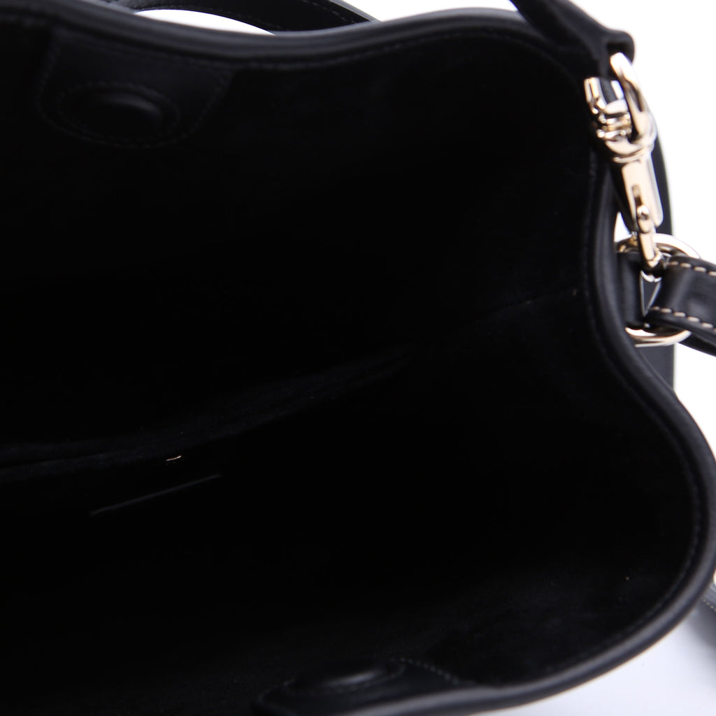Gucci 815118 GG Emblem Bucket Small Black