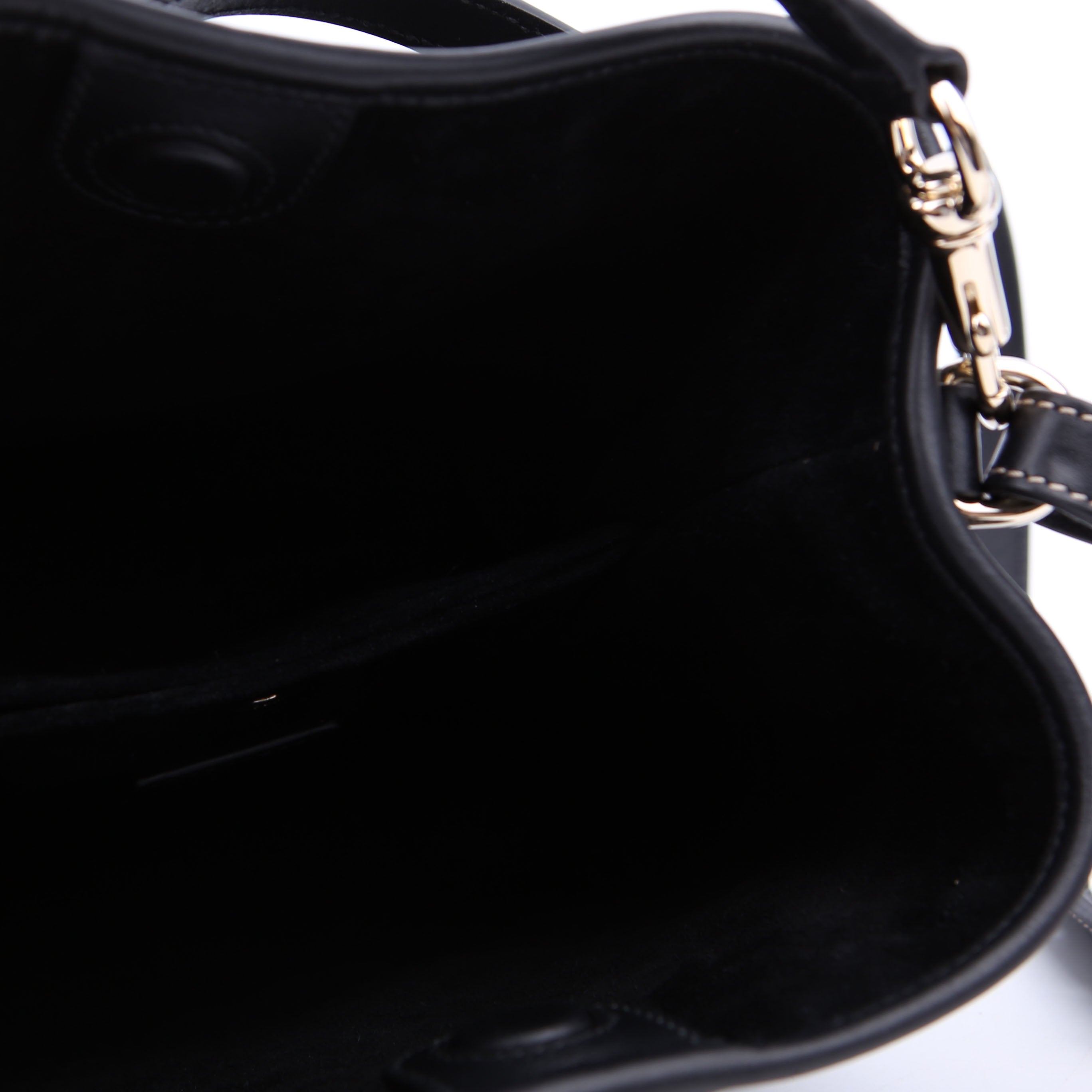 Gucci 815118 GG Emblem Bucket Small Black