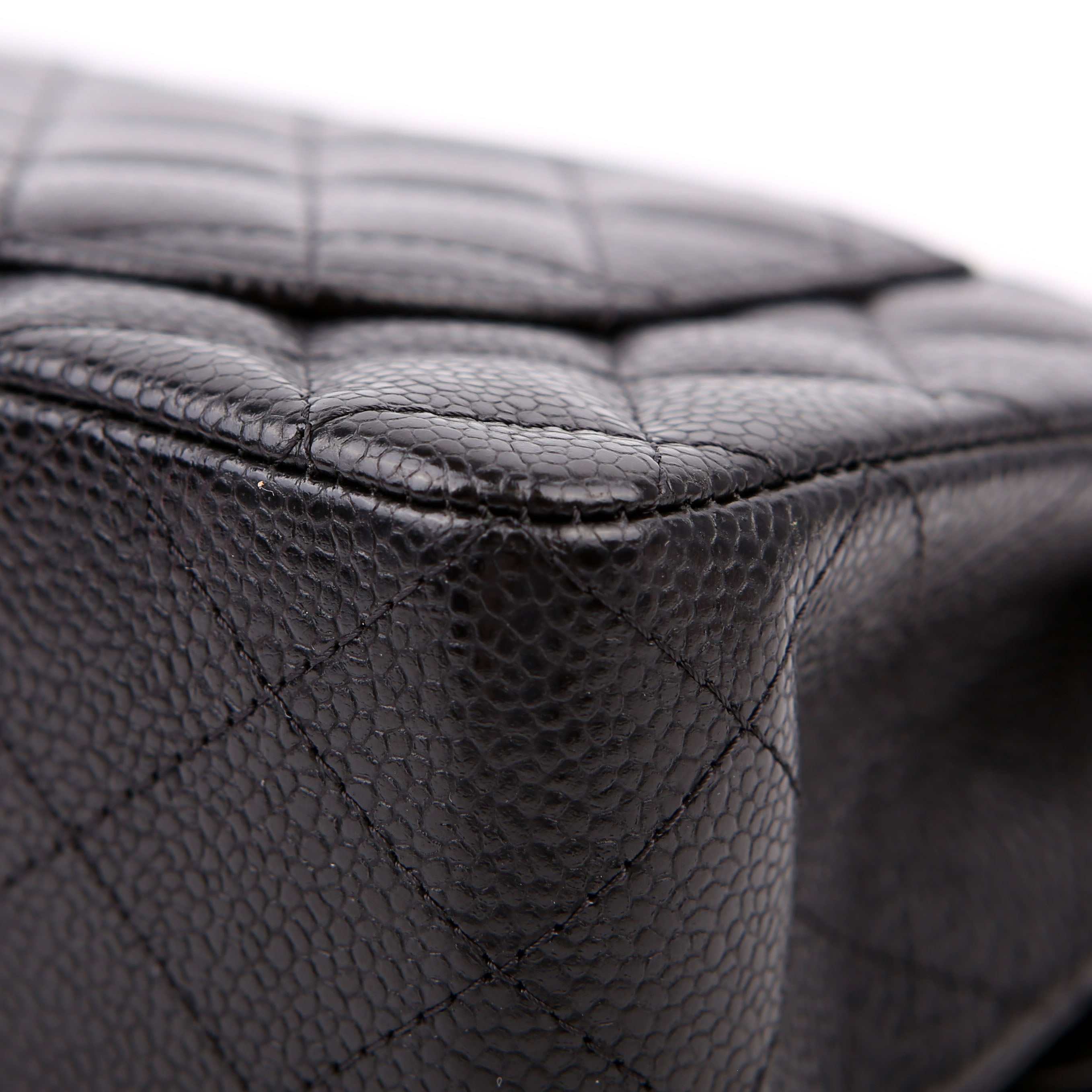 Classic Flap Small Caviar RFID Black/Gold