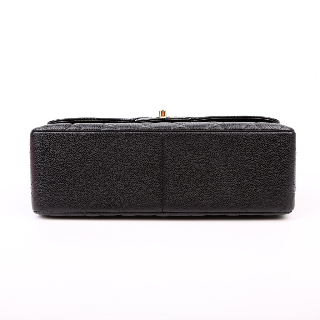 Classic Flap Jumbo Caviar RFID Black/Gold