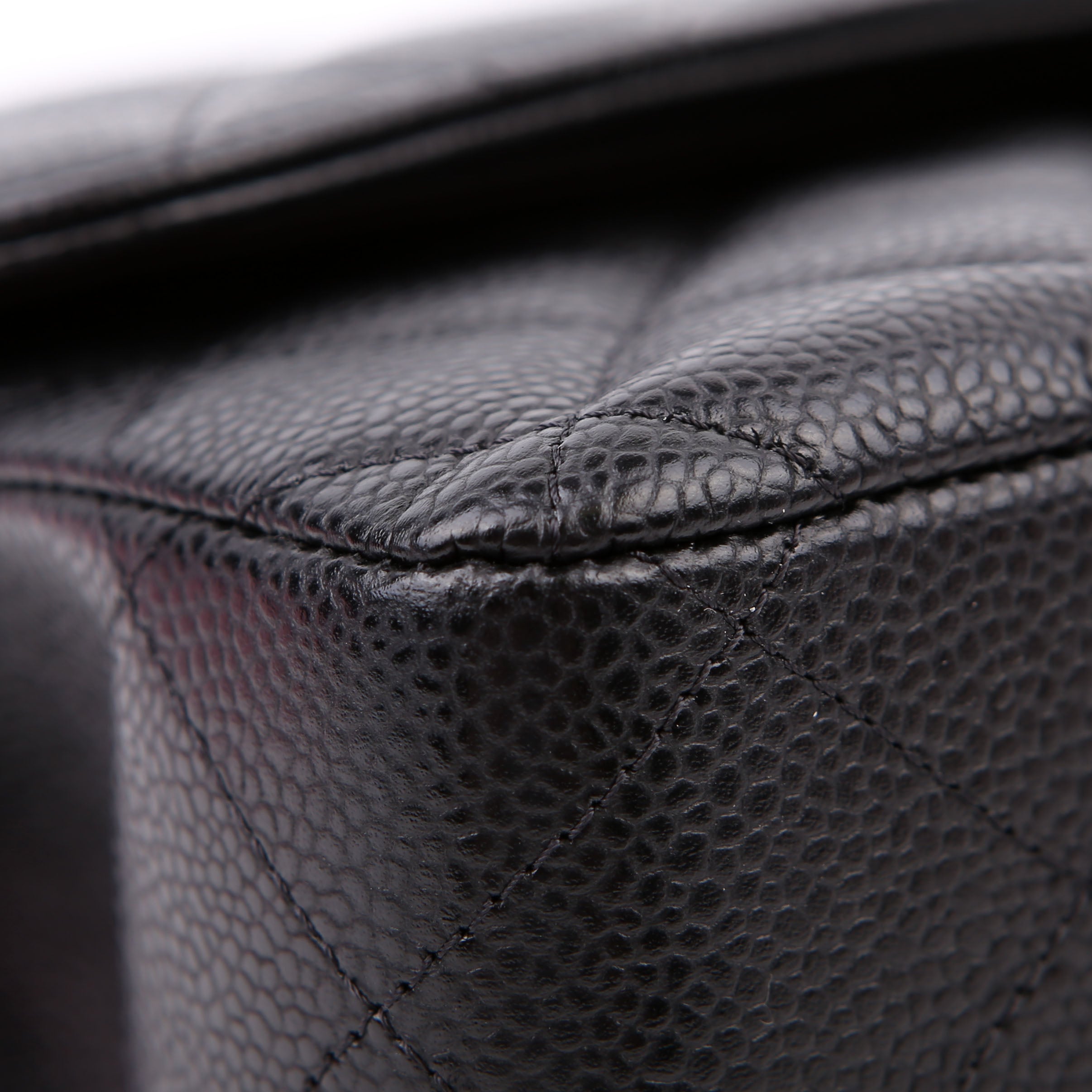 Classic Flap Jumbo Caviar RFID Black/Gold