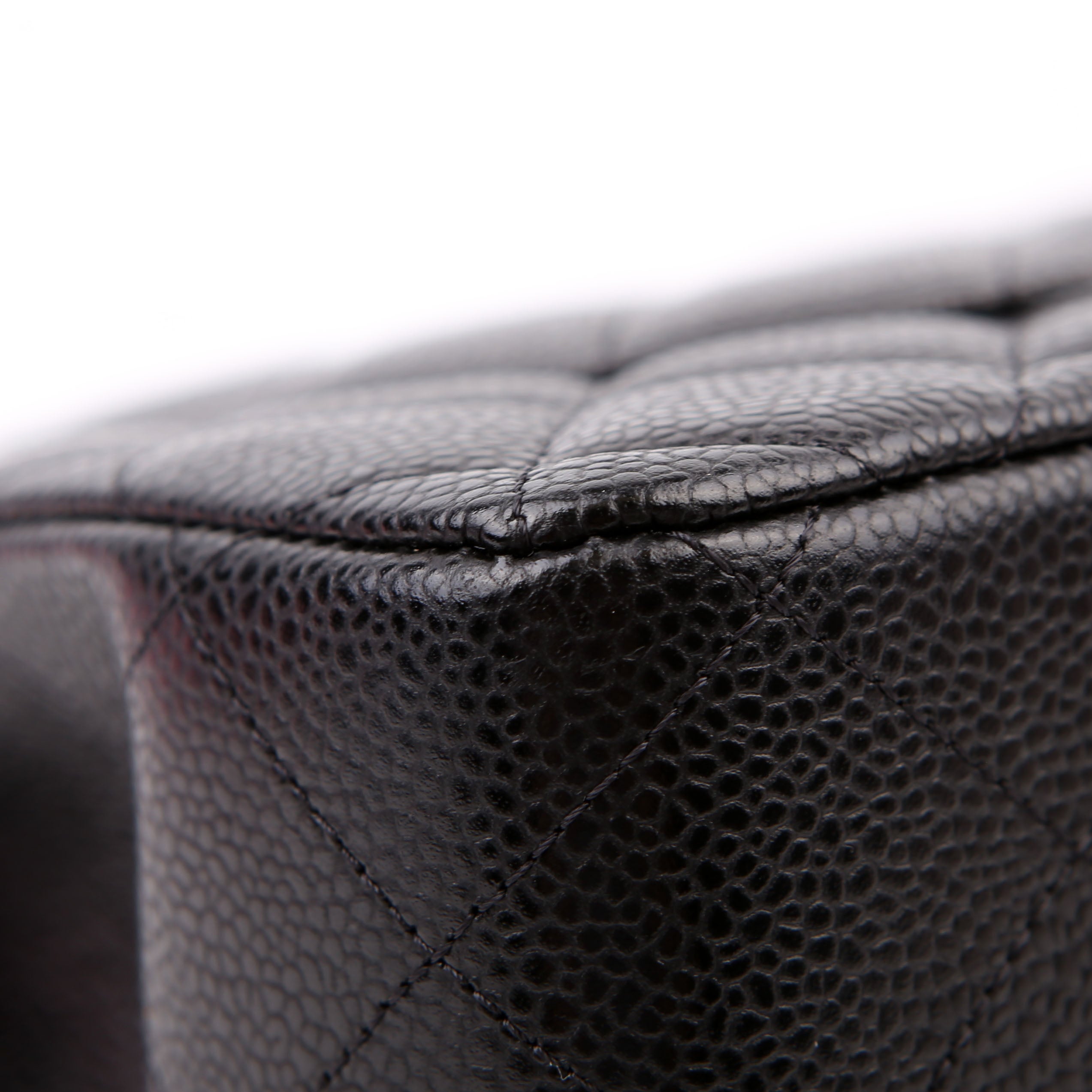 Classic Flap Jumbo Caviar RFID Black/Gold