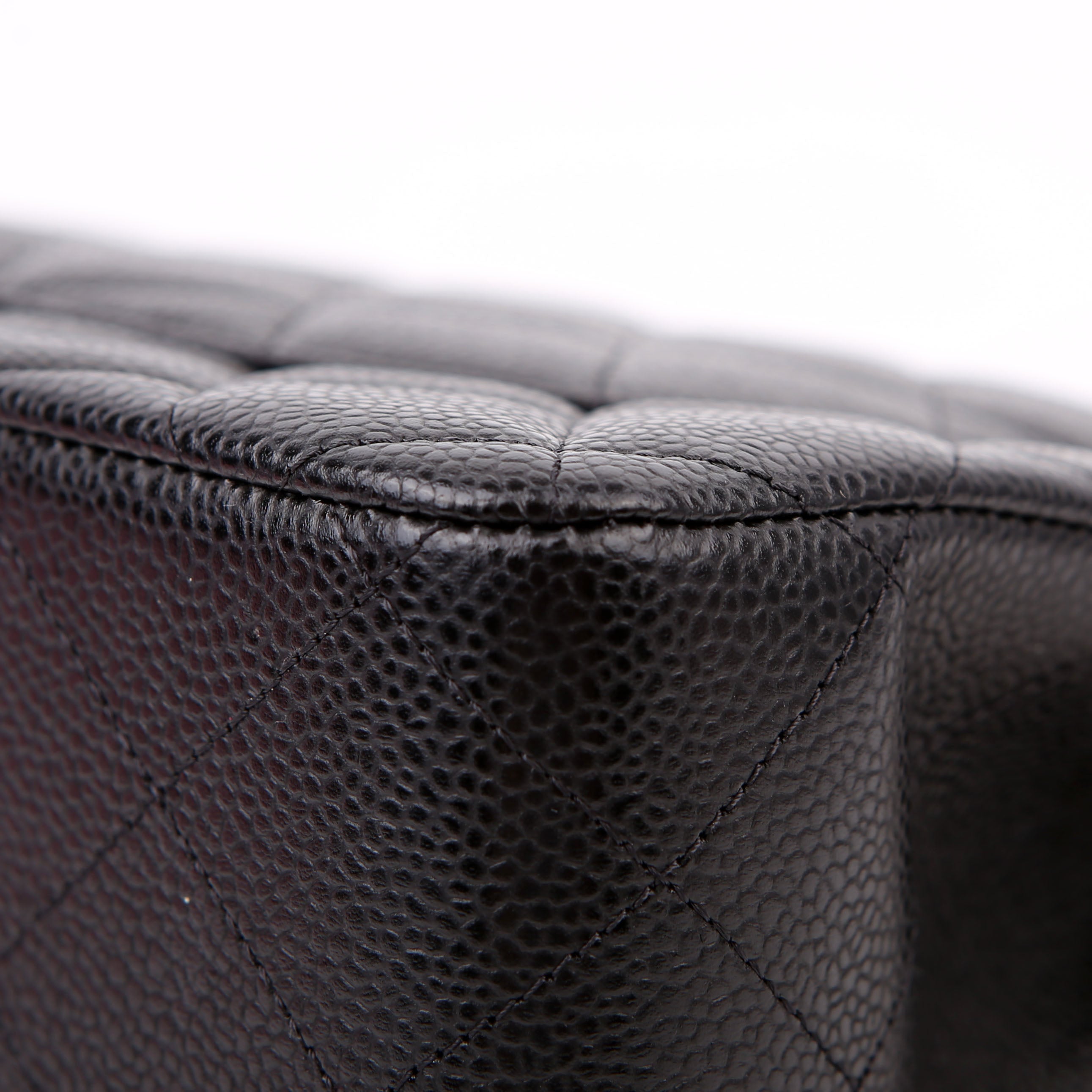 Classic Flap Jumbo Caviar RFID Black/Gold