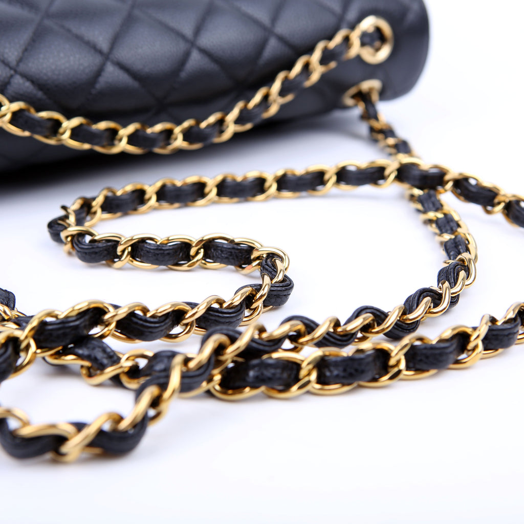 Classic Flap Jumbo Caviar RFID Black/Gold