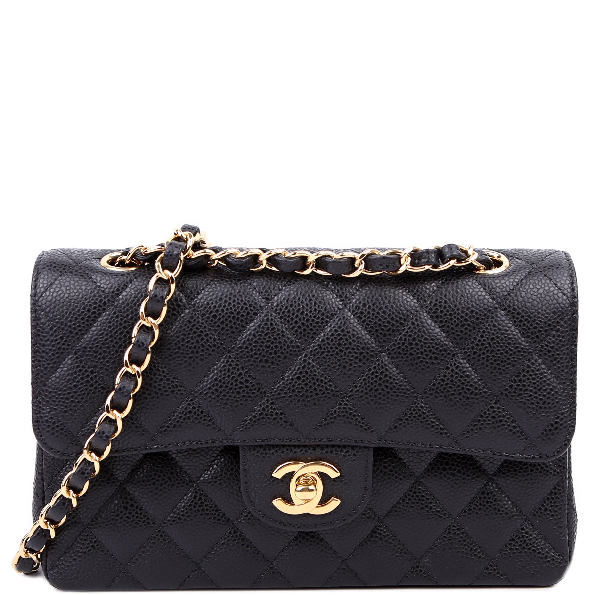 Classic Flap Small Caviar 27M Black