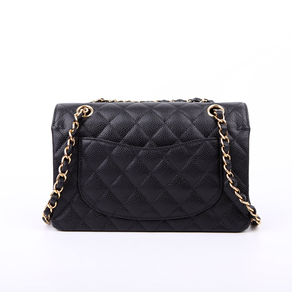 Classic Flap Small Caviar 27M Black