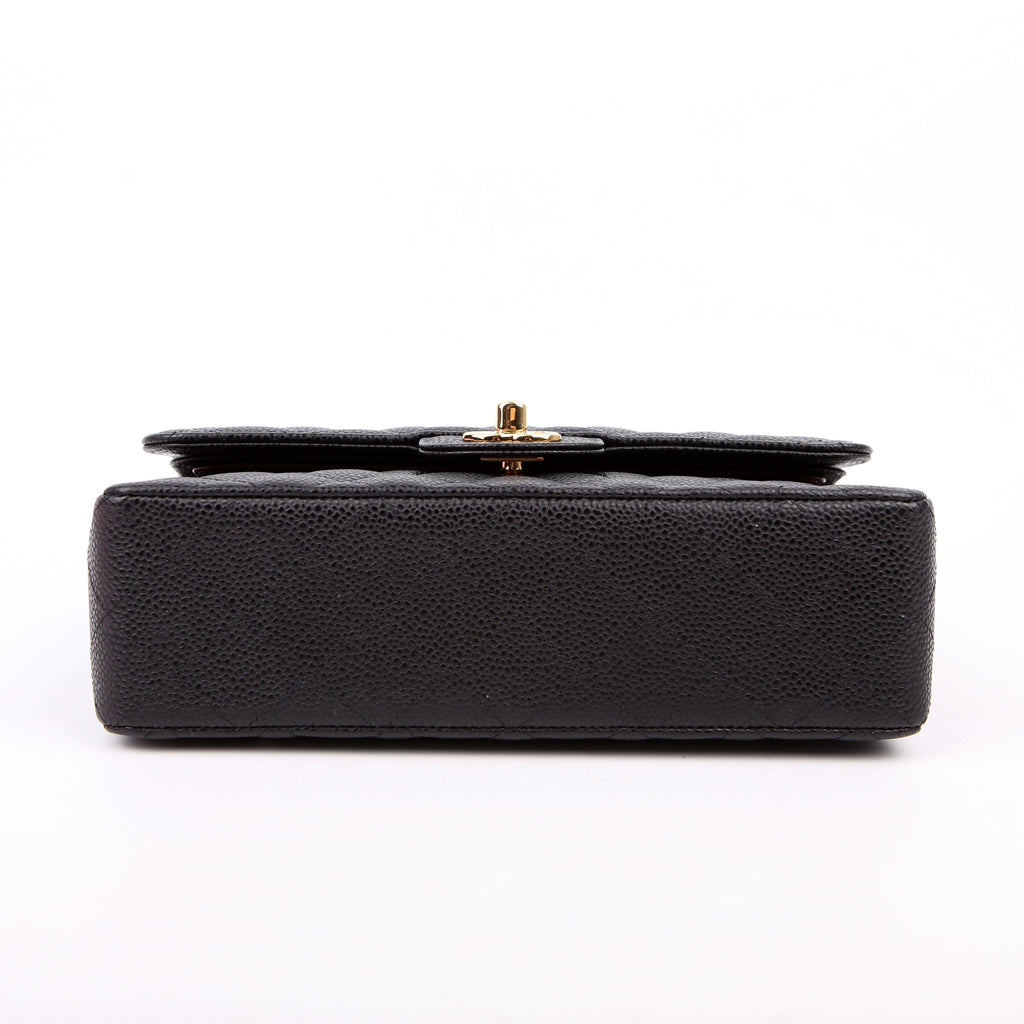 Classic Flap Small Caviar 27M Black
